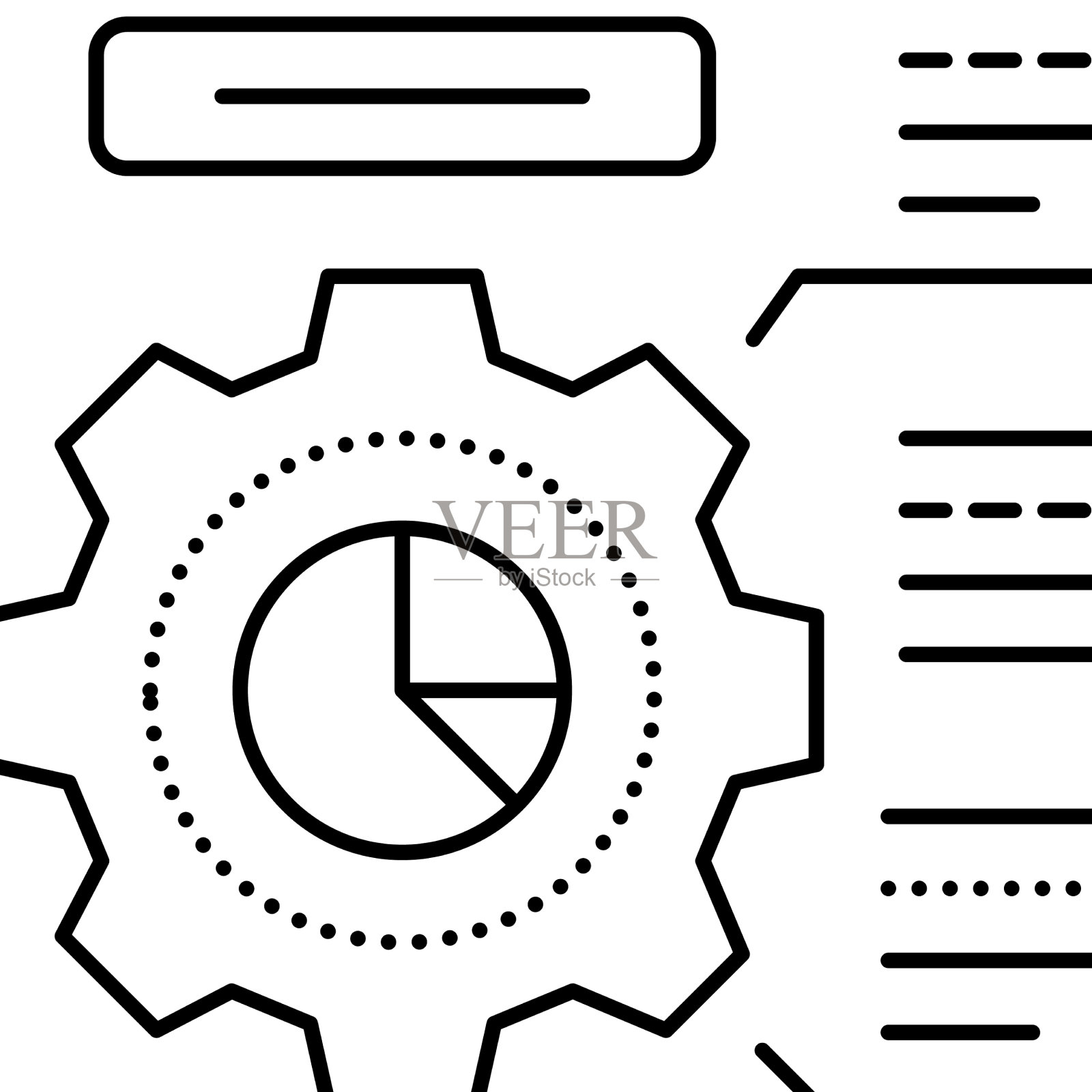 员工工作流程线图标插画图片素材