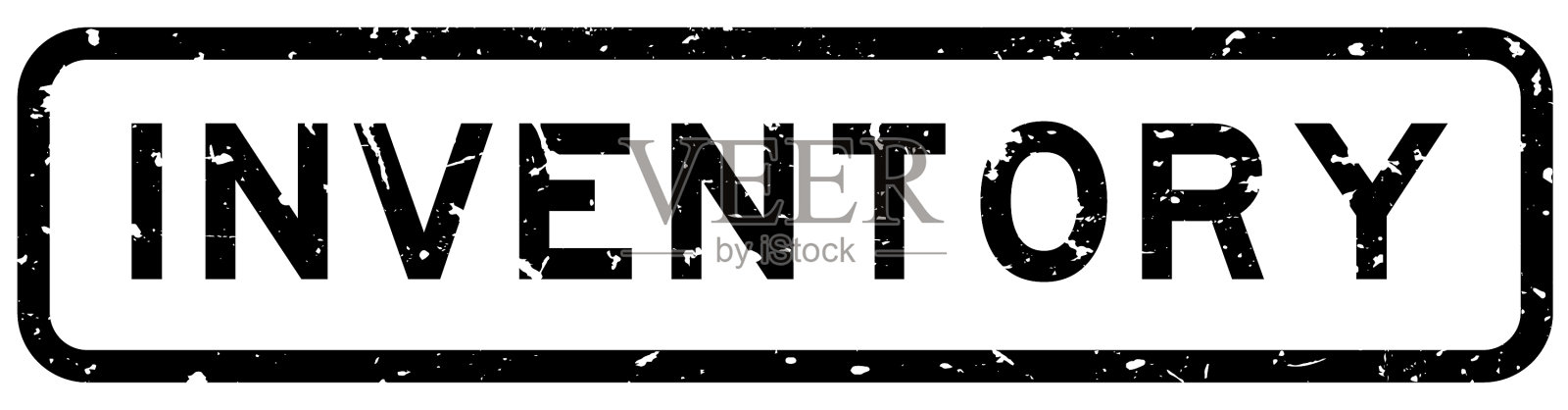 Grunge黑色库存字方形橡胶密封设计元素图片