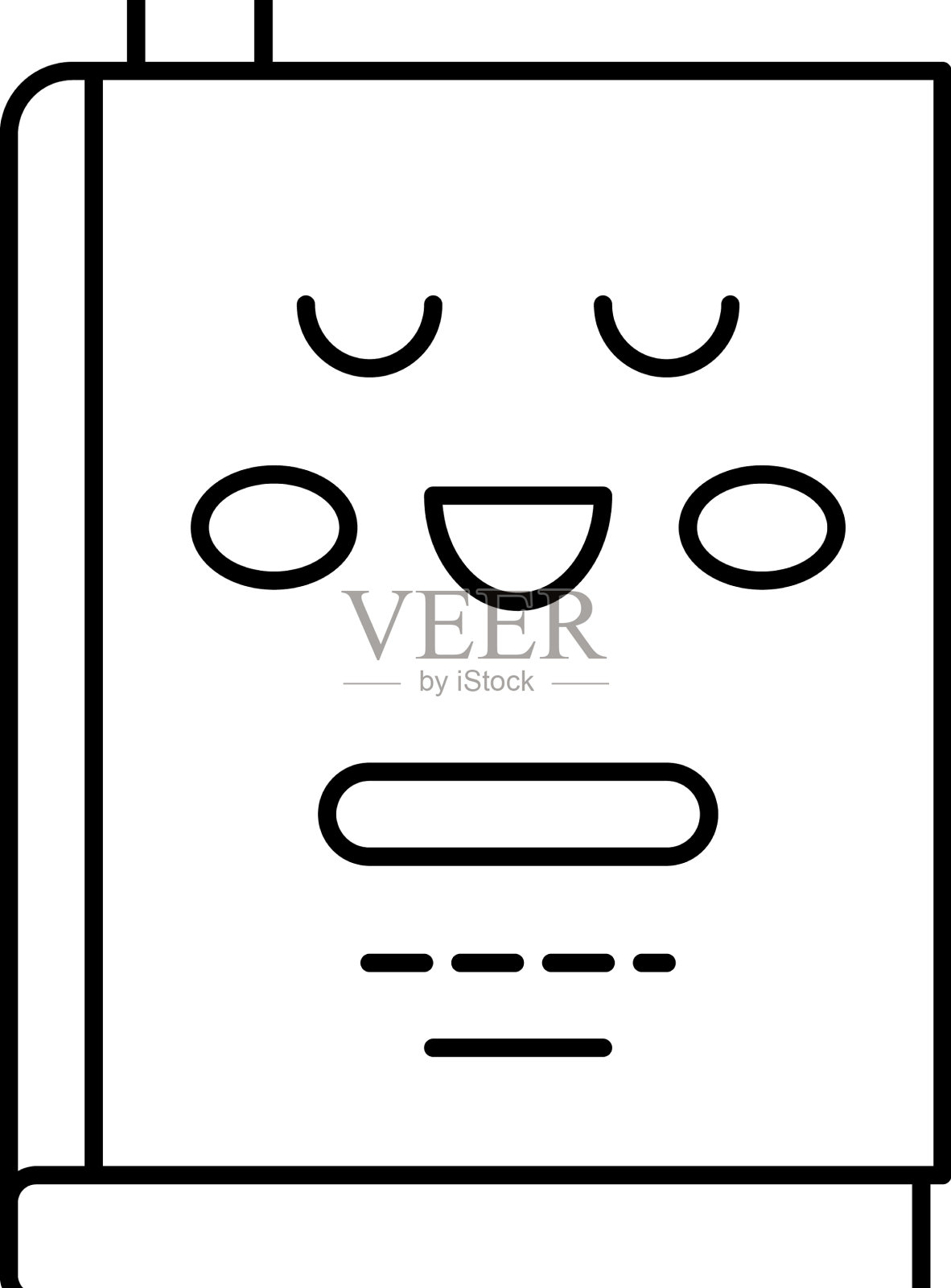 儿童纸书行图标图标素材