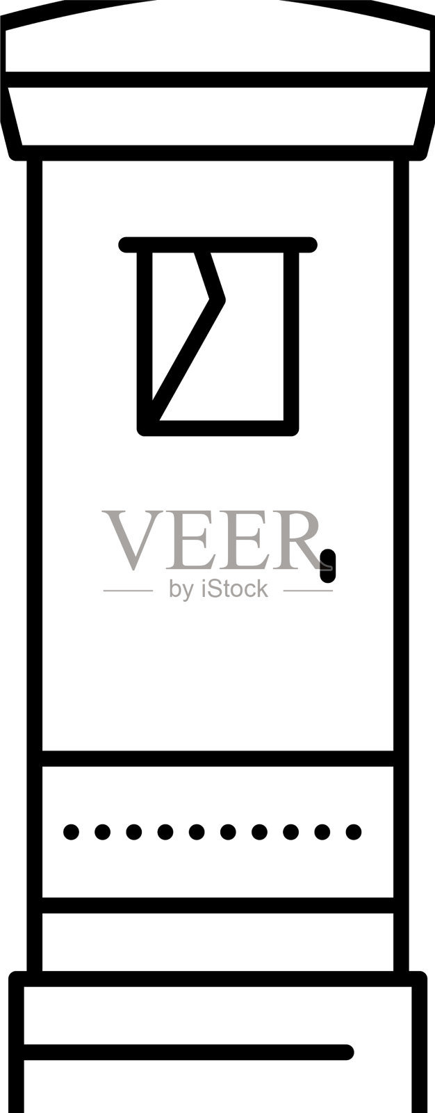 邮箱施工线图标设计元素图片