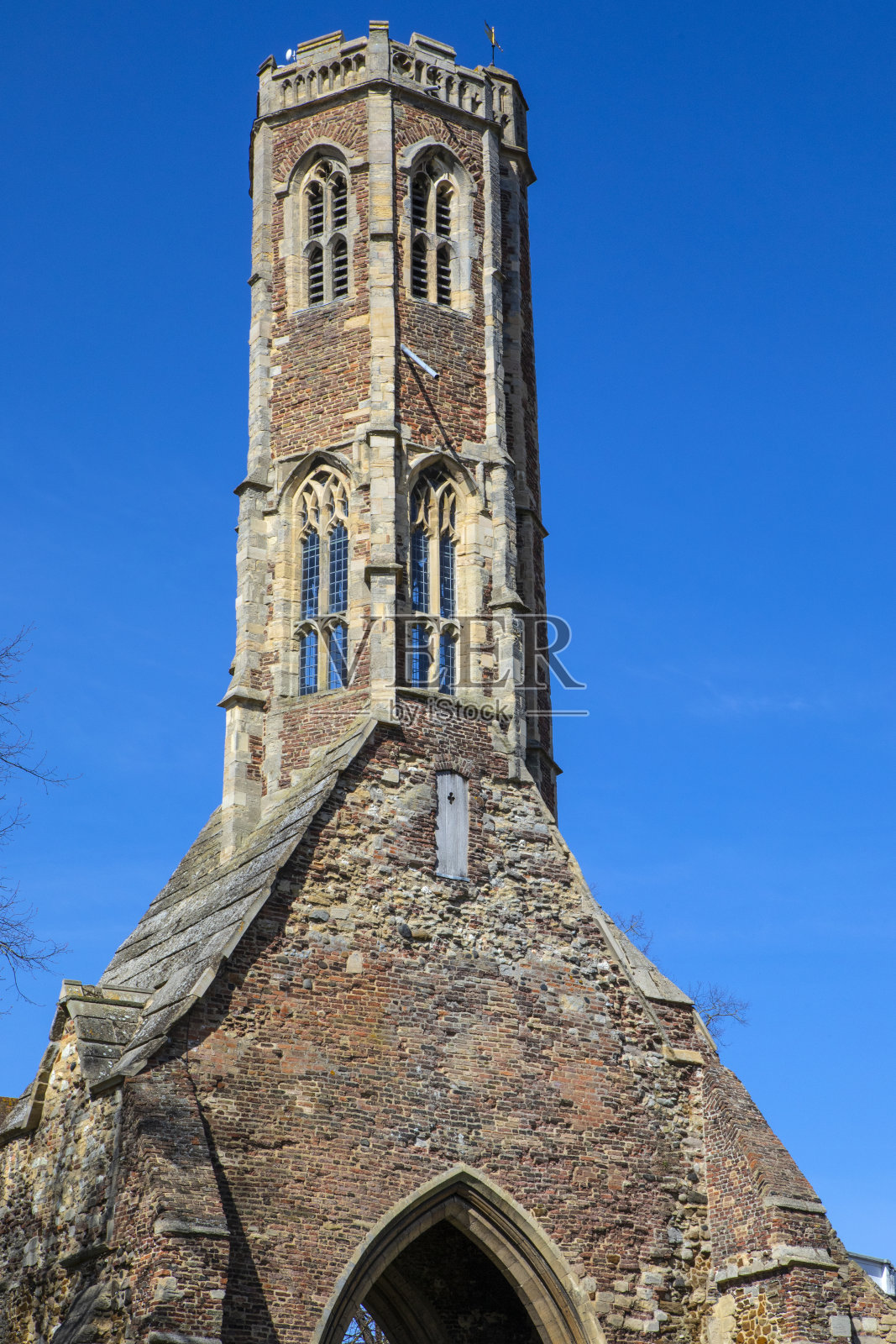 位于诺福克郡金林恩的灰修士塔照片摄影图片