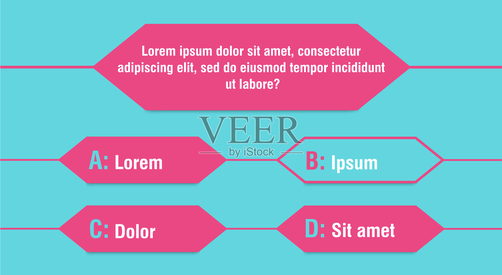 问答游戏的问题和答案模板插画图片素材