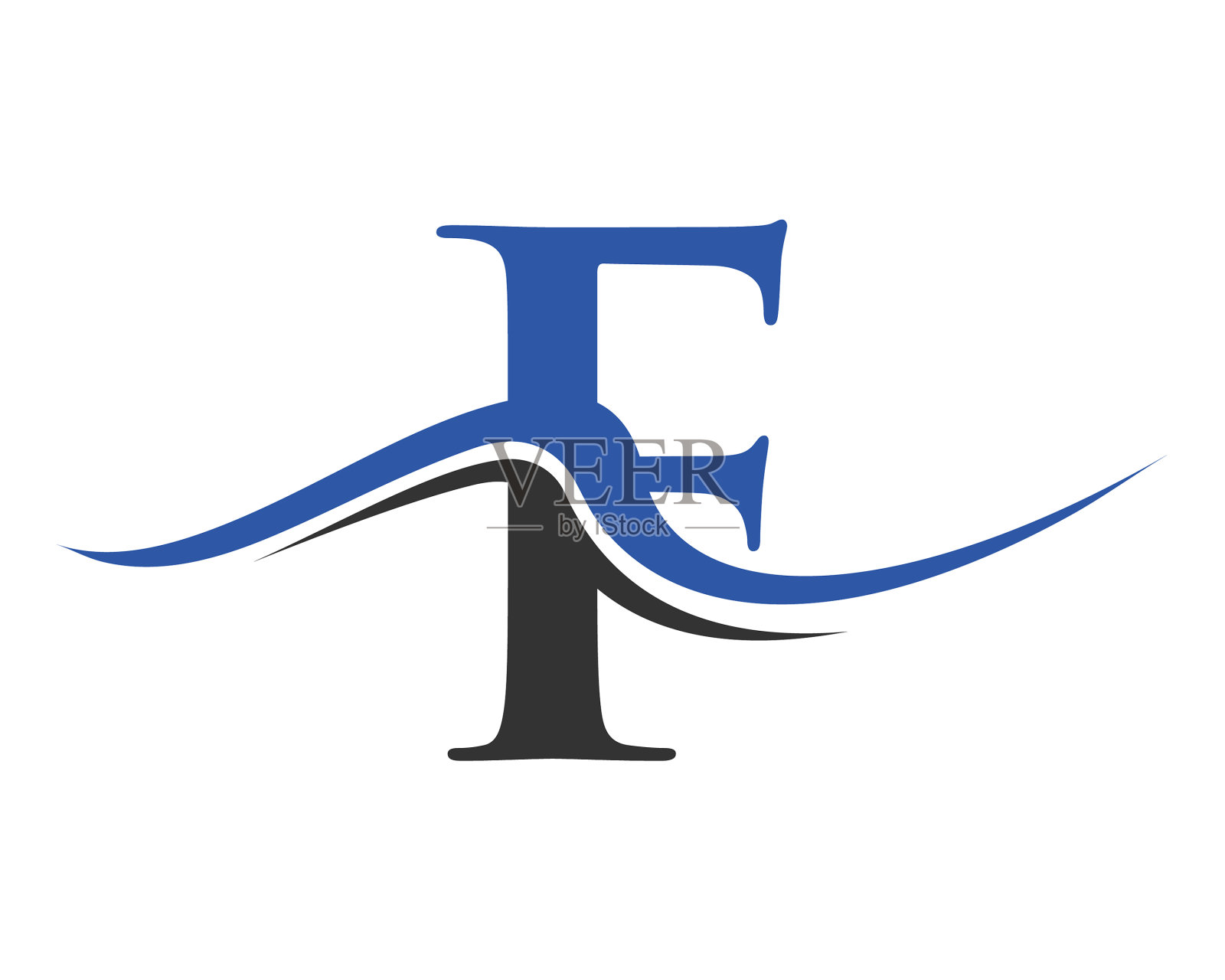 首字母f标志设计字母和插画图片素材