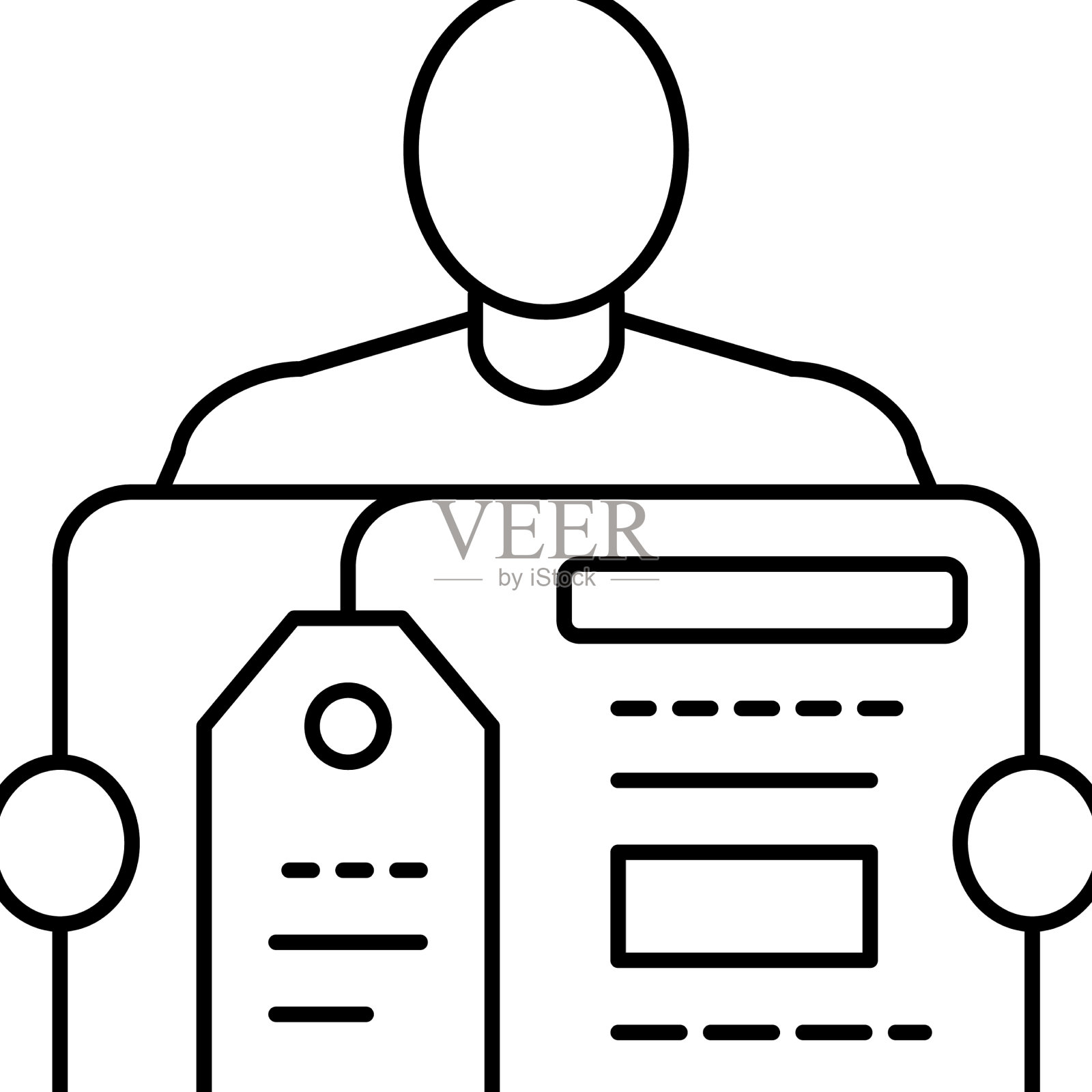 影响者联盟营销线图标设计元素图片