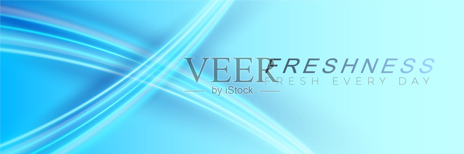 蓝色x光线和现代波浪线空气插画图片素材