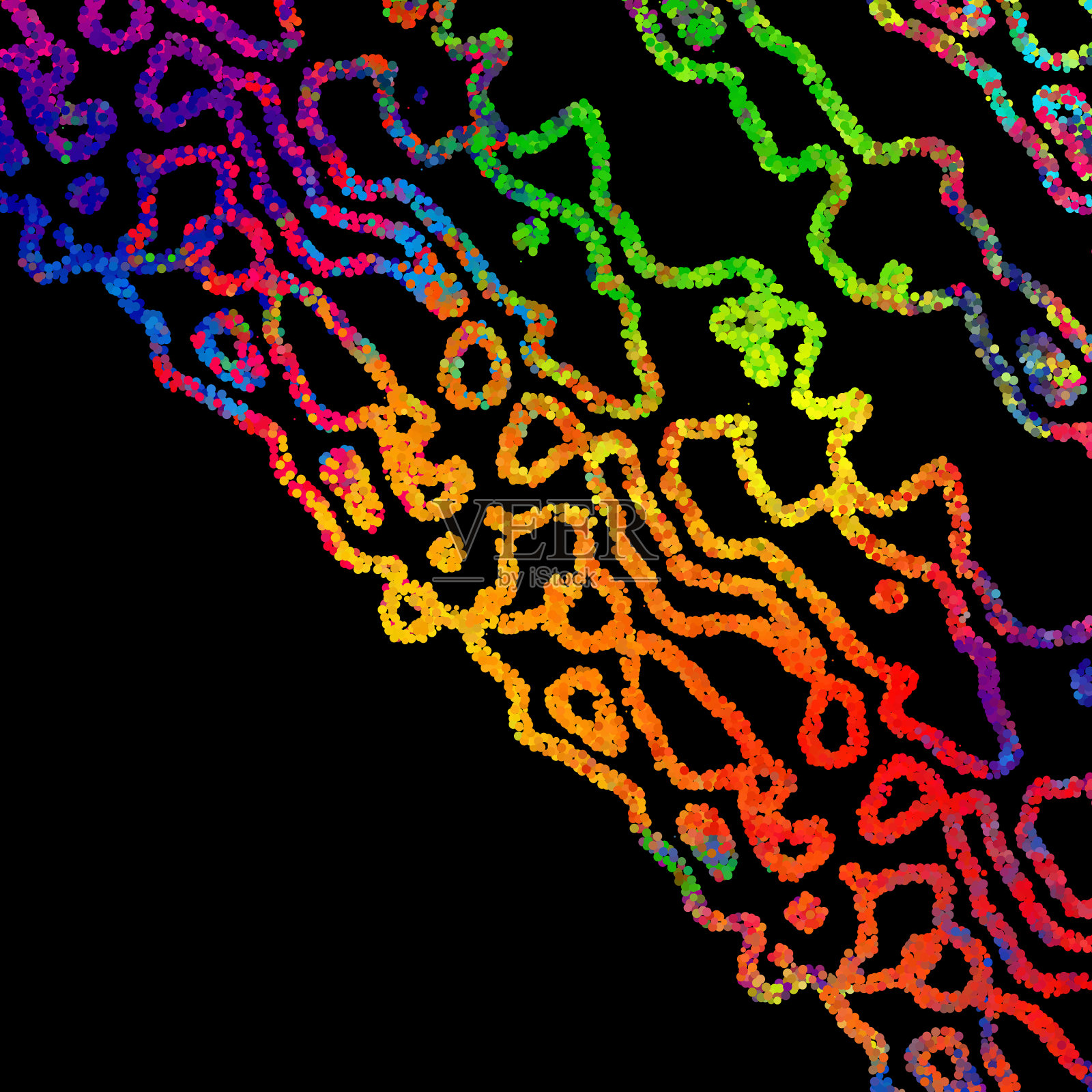 现代风格中鲜明的抽象形象插画图片素材