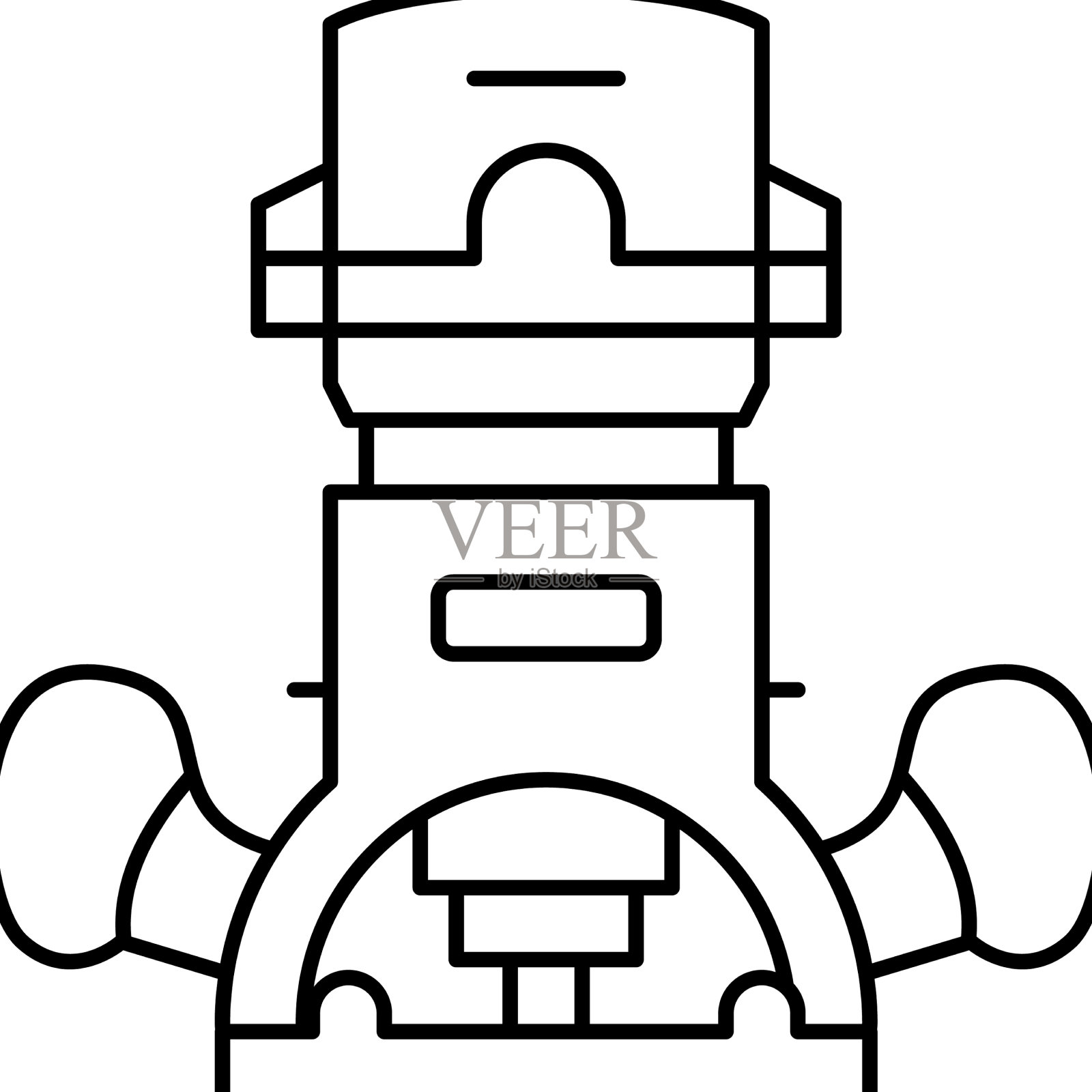 木工路由器工具线图标设计元素图片