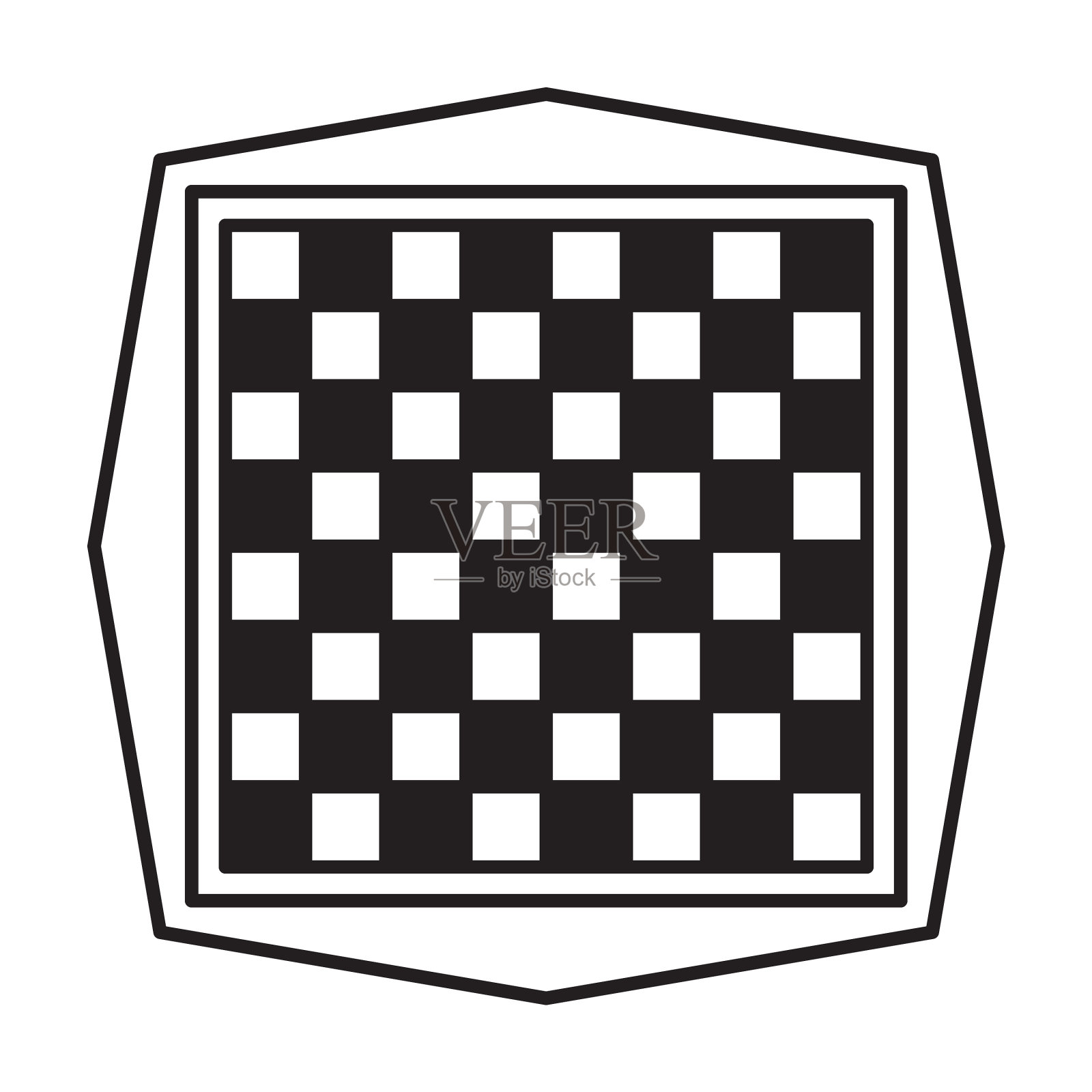 象棋游戏的轮廓图标素材