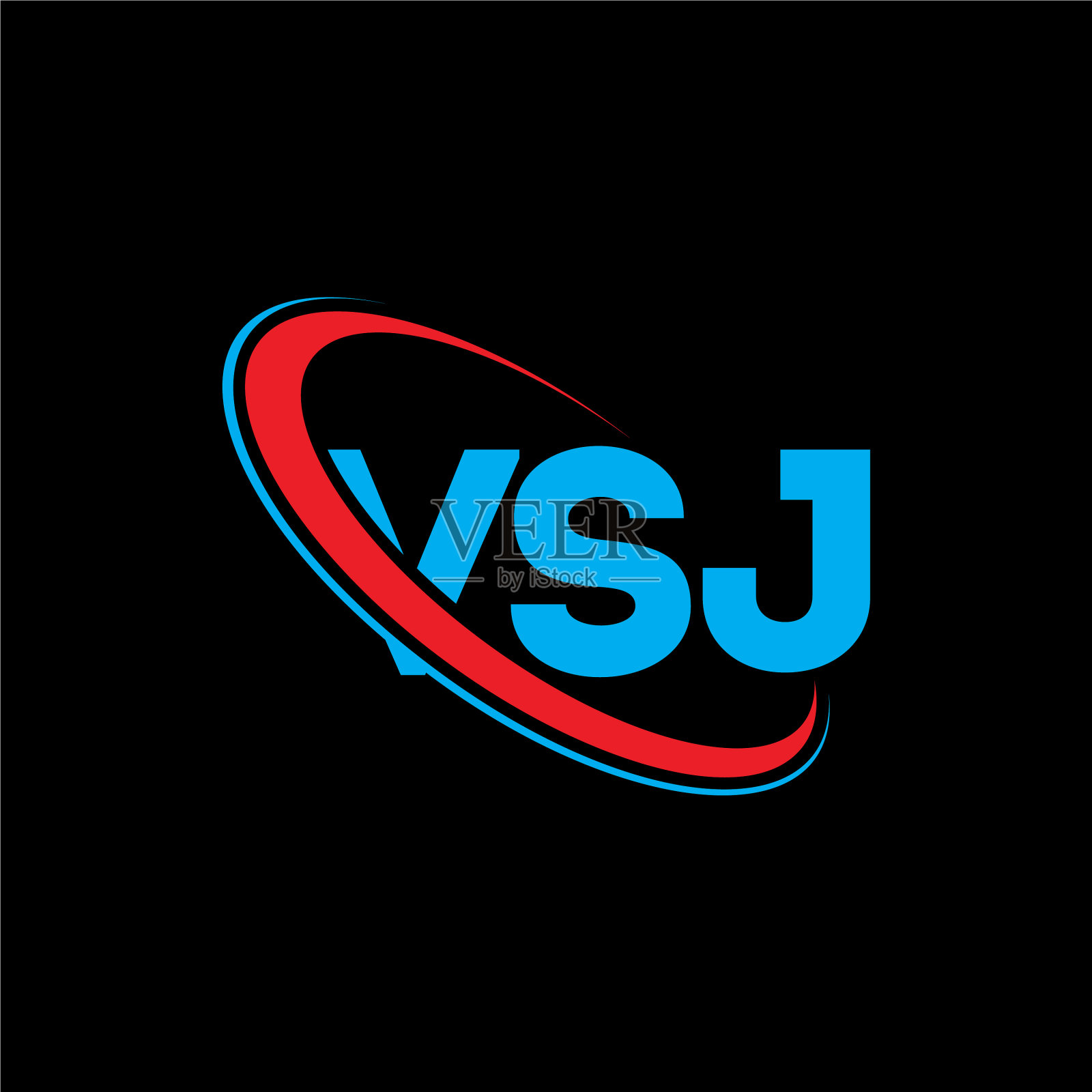 VSJ标志VSJ字母VSJ字母标志设计插画图片素材