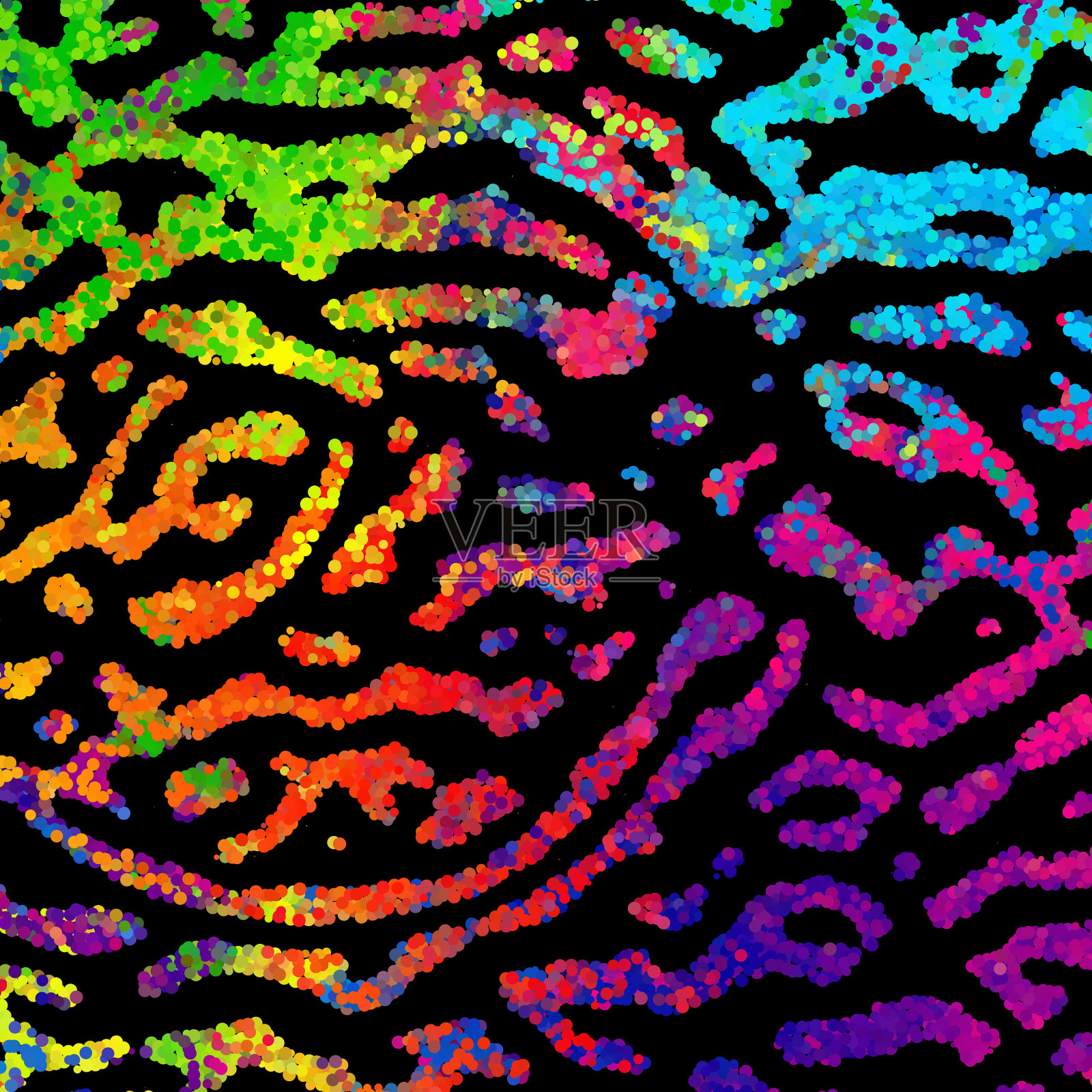 现代风格中鲜明的抽象形象插画图片素材