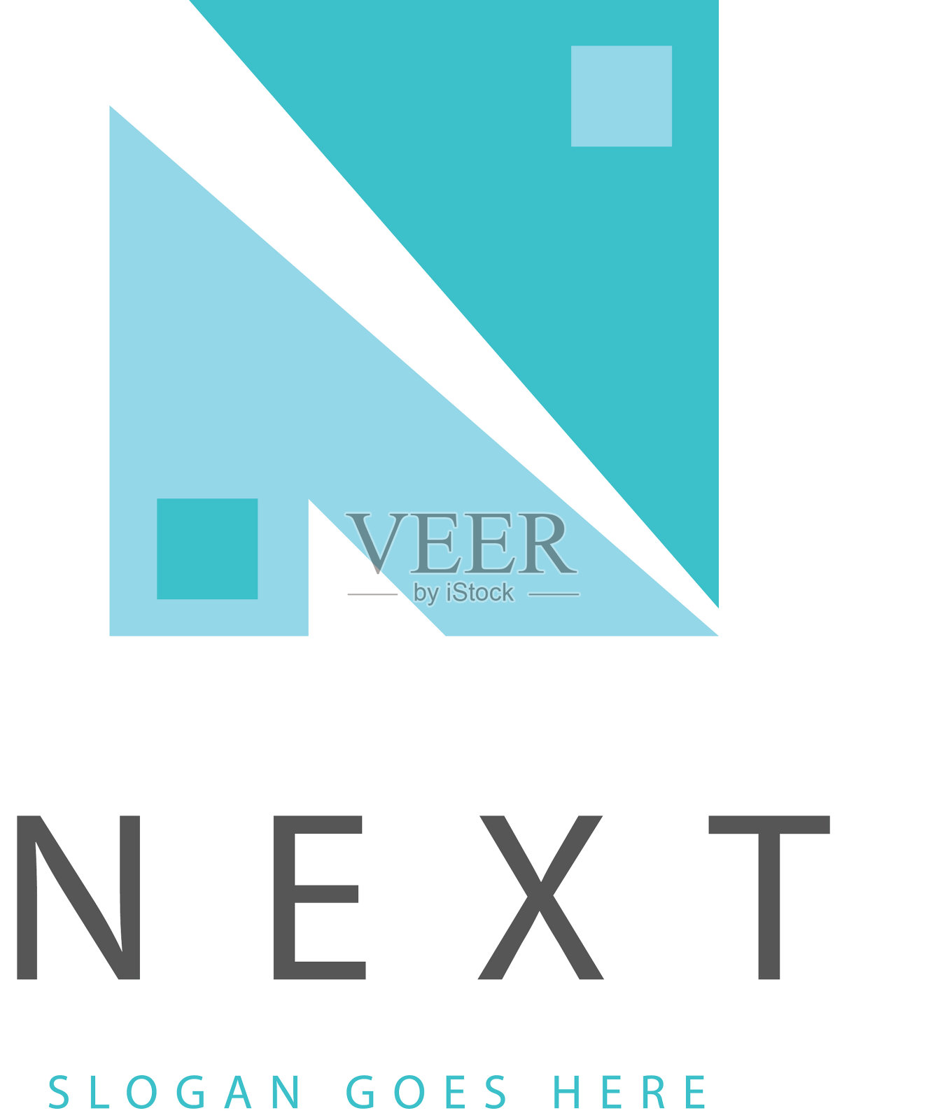 字母n像素标志图标插画图片素材