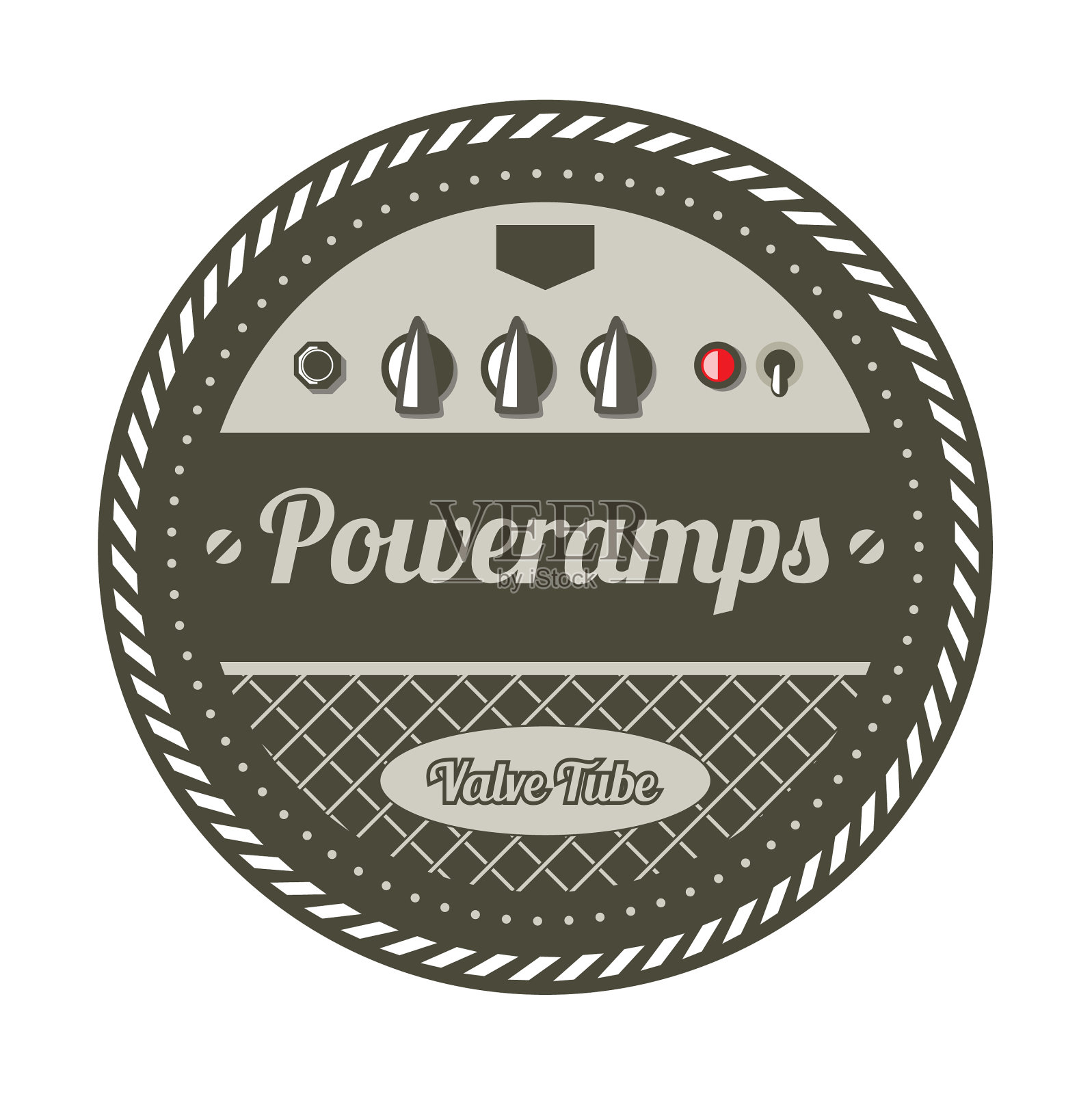 古董放大器badge5设计元素图片