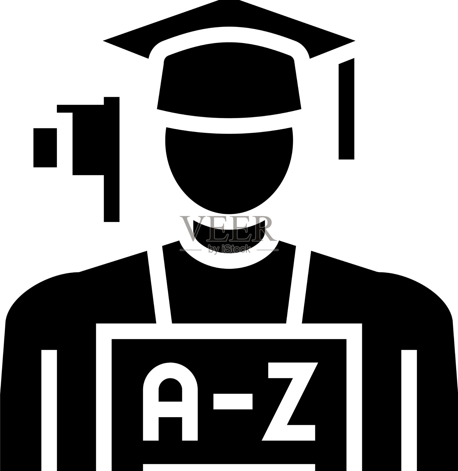 学生英语字形图标插画图片素材