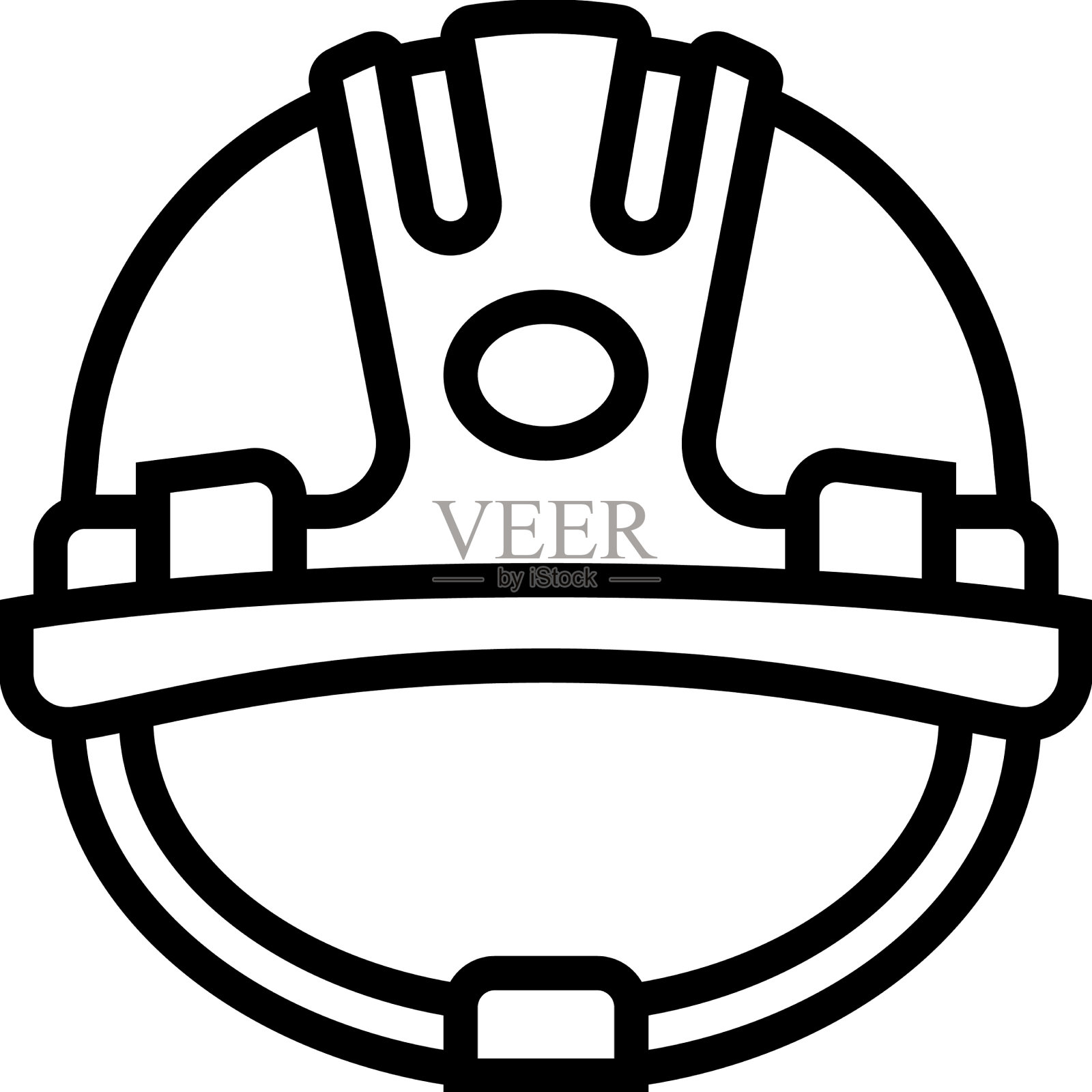 头盔建造线图标图标素材