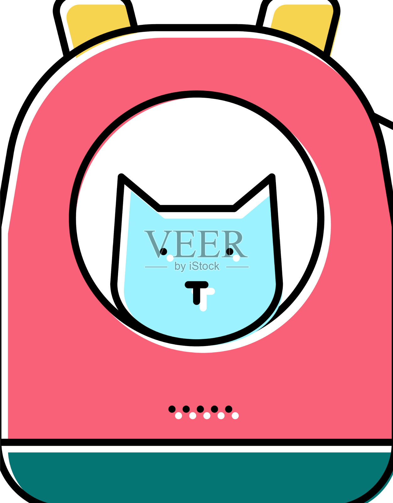 背包猫携带颜色图标设计元素图片