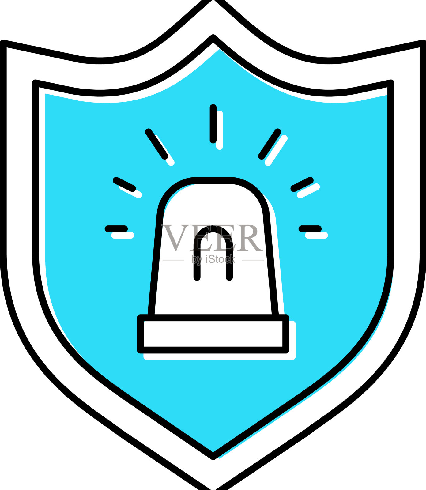 派出所标志彩色图标图标素材