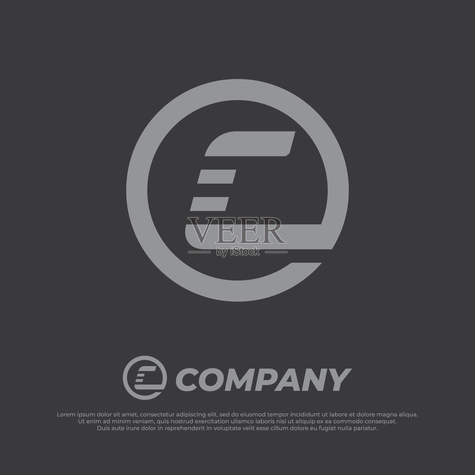 首字母c字母标志字母组合未来主义标志插画图片素材