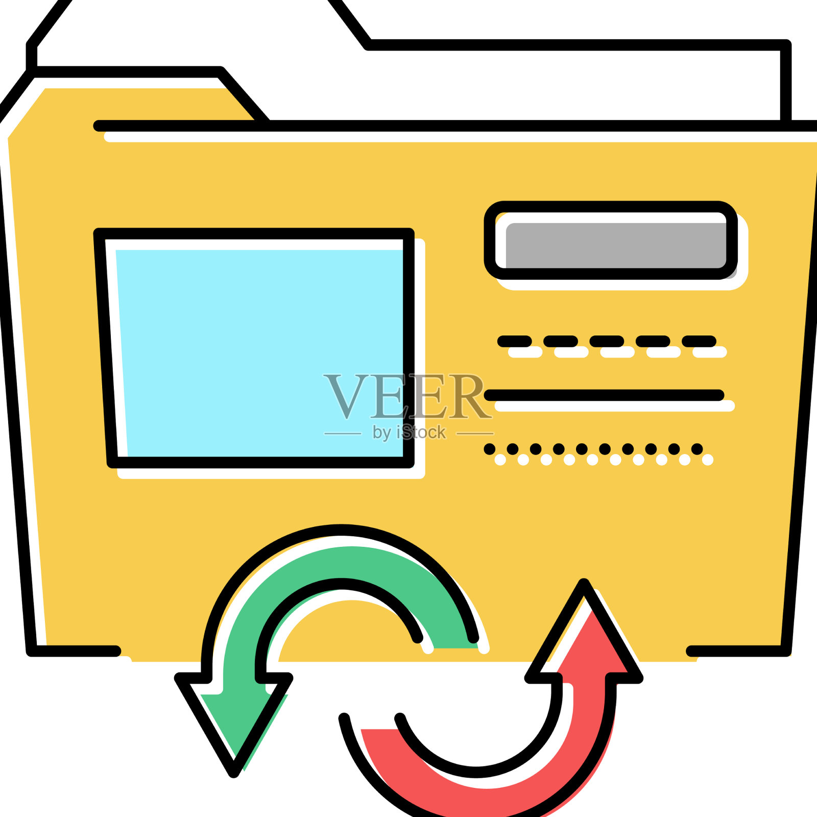 文件转换彩色图标图标素材