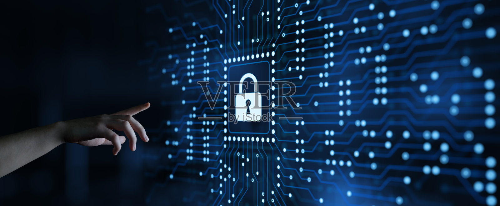 网络安全、数据保护、商业技术、隐私概念照片摄影图片