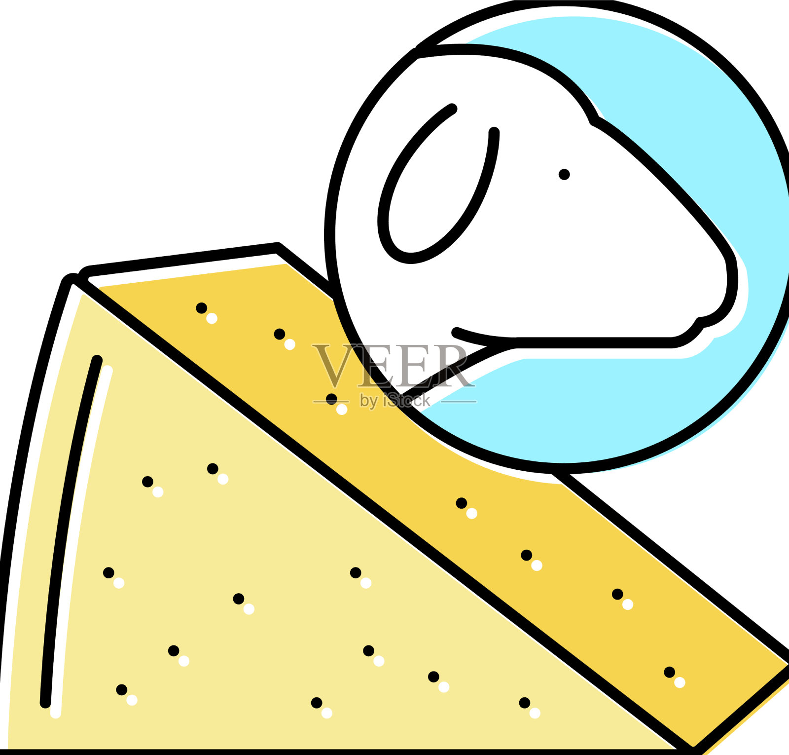 奶酪羊颜色图标设计元素图片