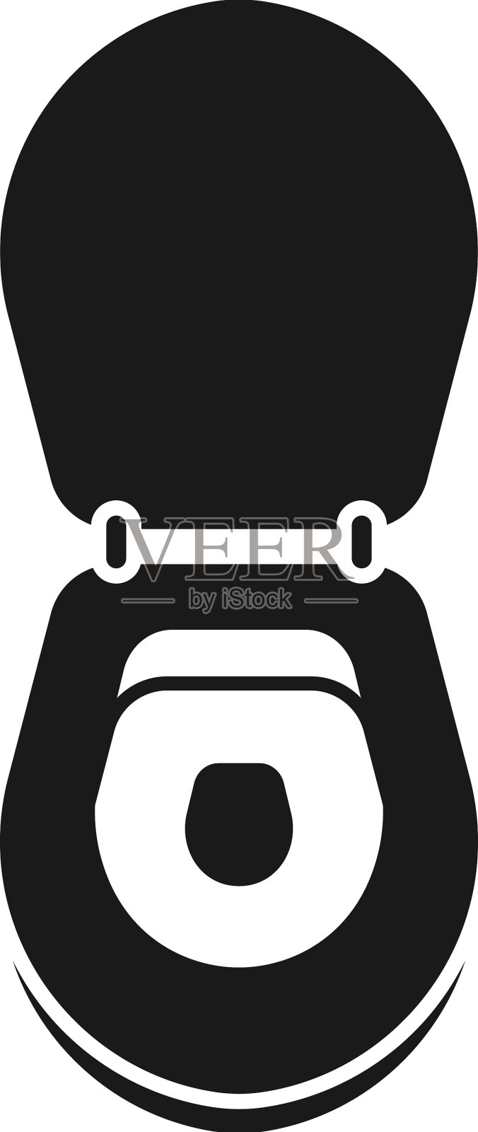 抽水马桶图标设计模板隔离图标素材