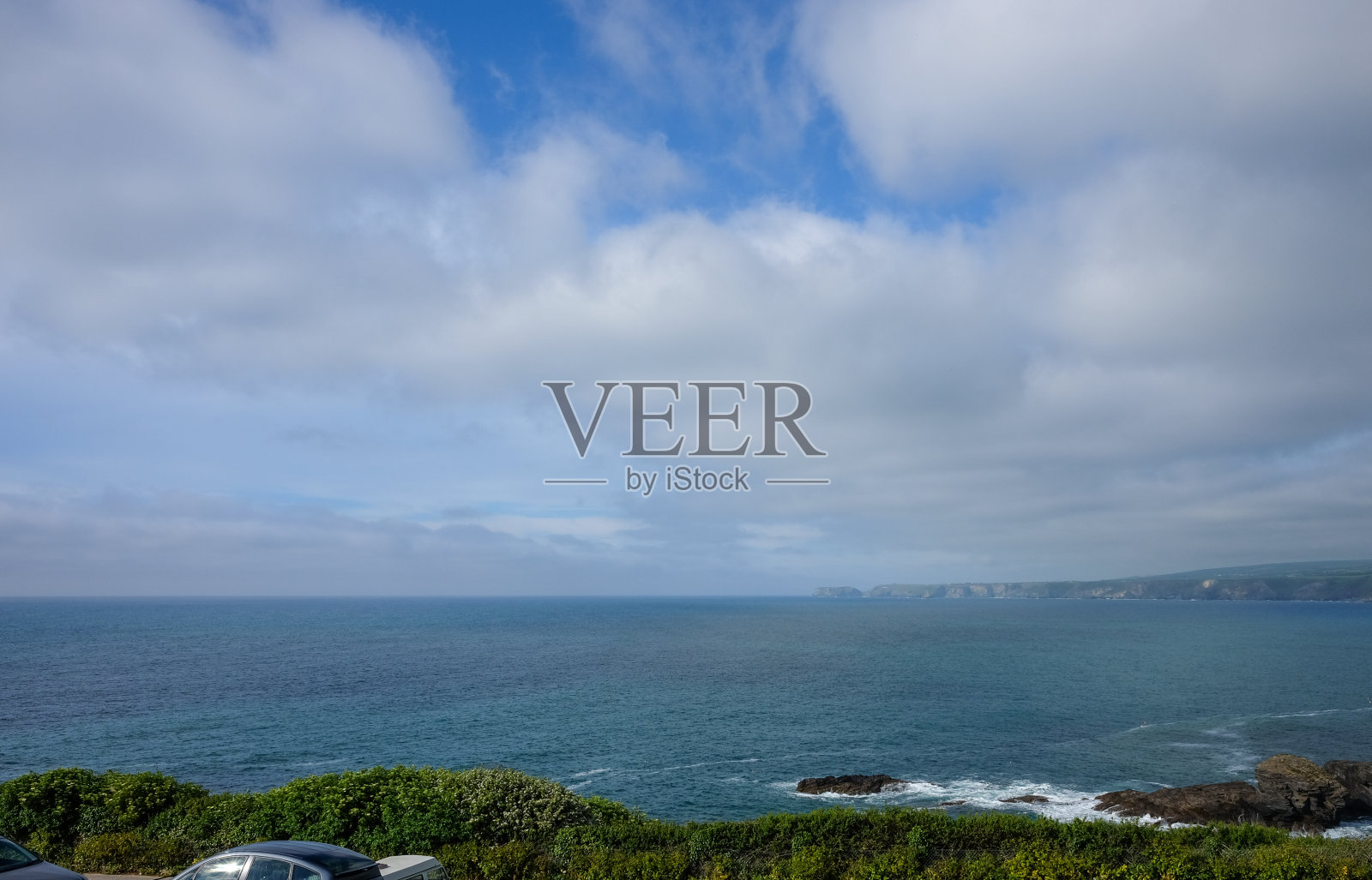 康沃尔郡海边的景色照片摄影图片