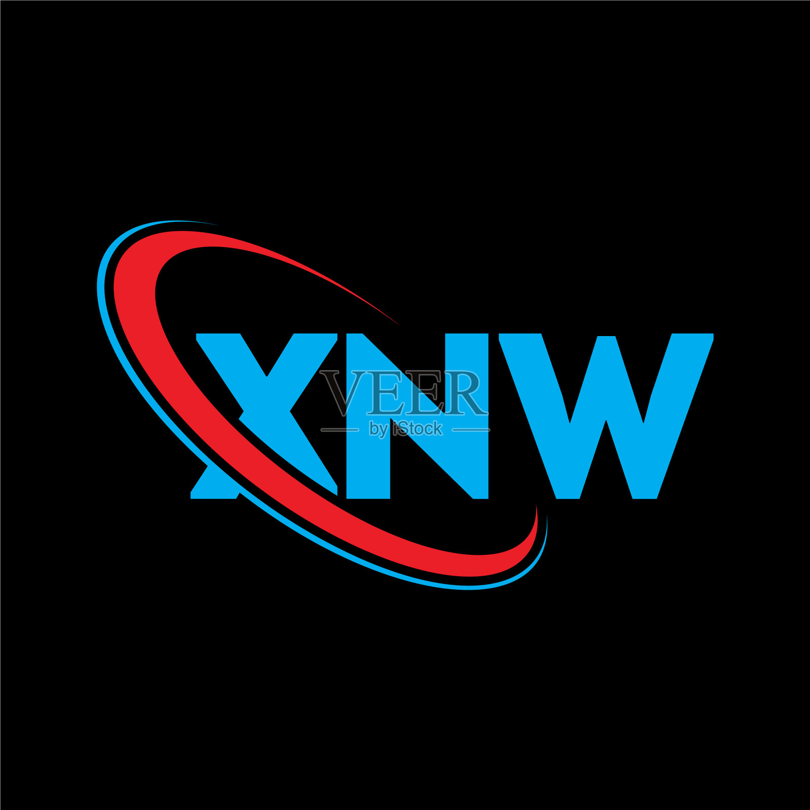 XNW字母标志XNW字母标志设计插画图片素材