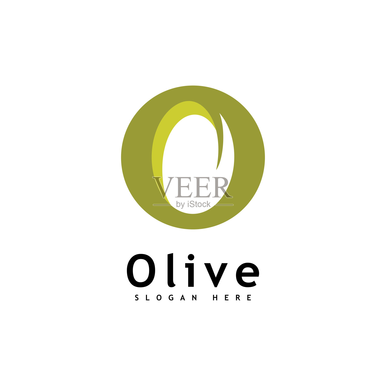 橄榄油标志设计矢量模板插画图片素材