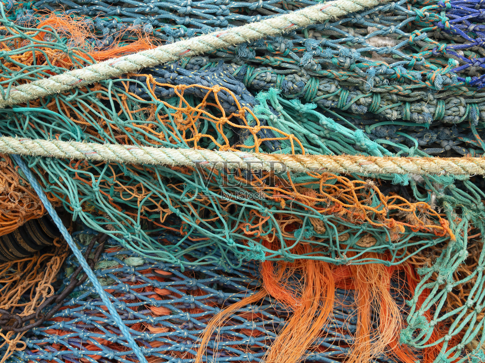 渔网和绳索照片摄影图片