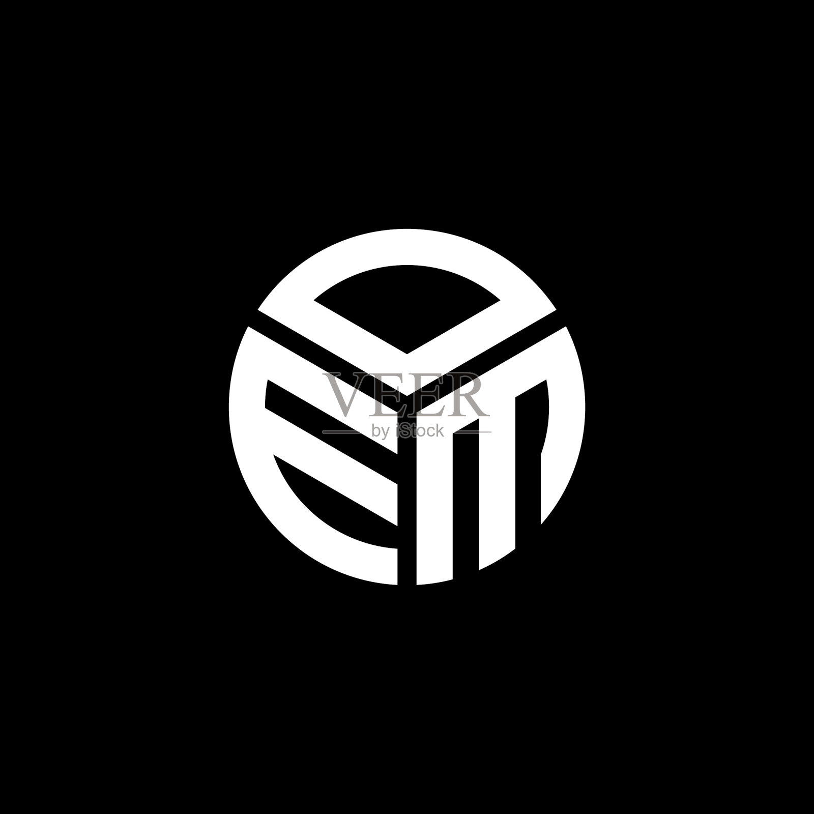 贴牌标识设计黑色背景贴牌插画图片素材