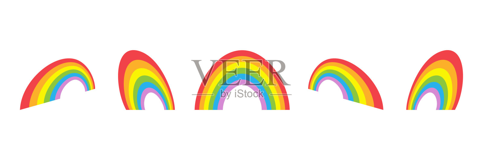 彩虹。设计元素图片