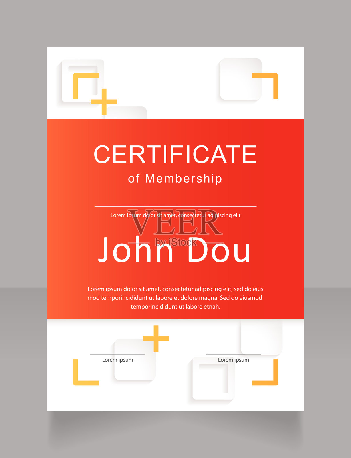 它是俱乐部会员证书设计模板设计模板素材