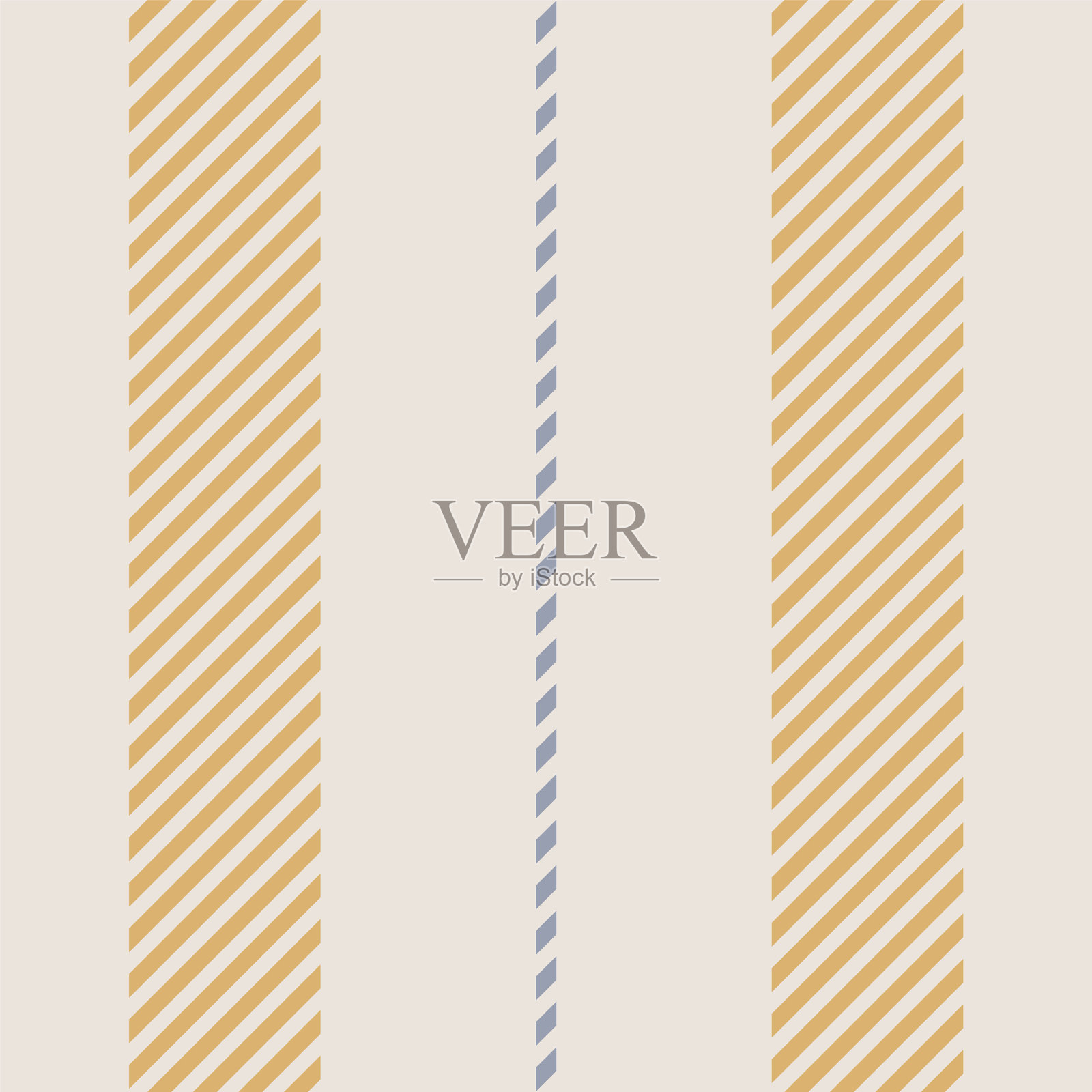 无缝法国乡村厨房线条纹插画图片素材