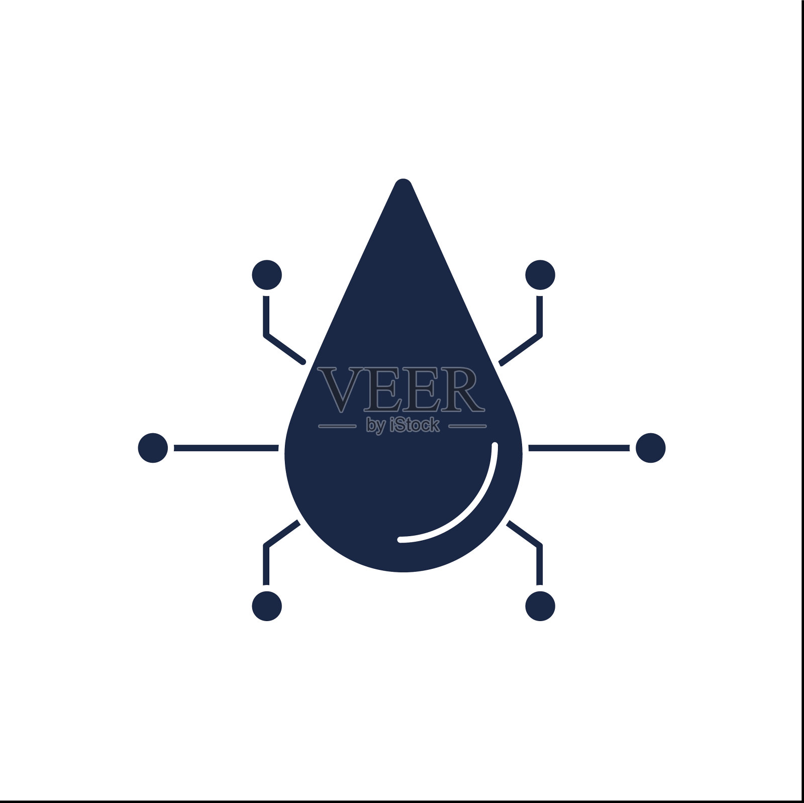 生态友好的生活方式字形图标设计元素图片