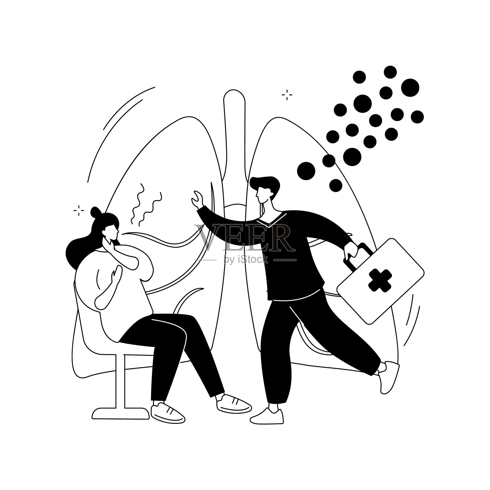 速发型过敏反应抽象的概念设计元素图片