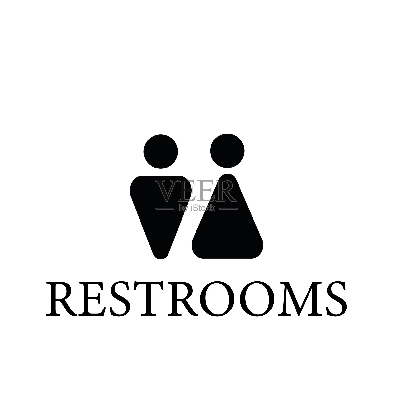 图标厕所插画图片素材