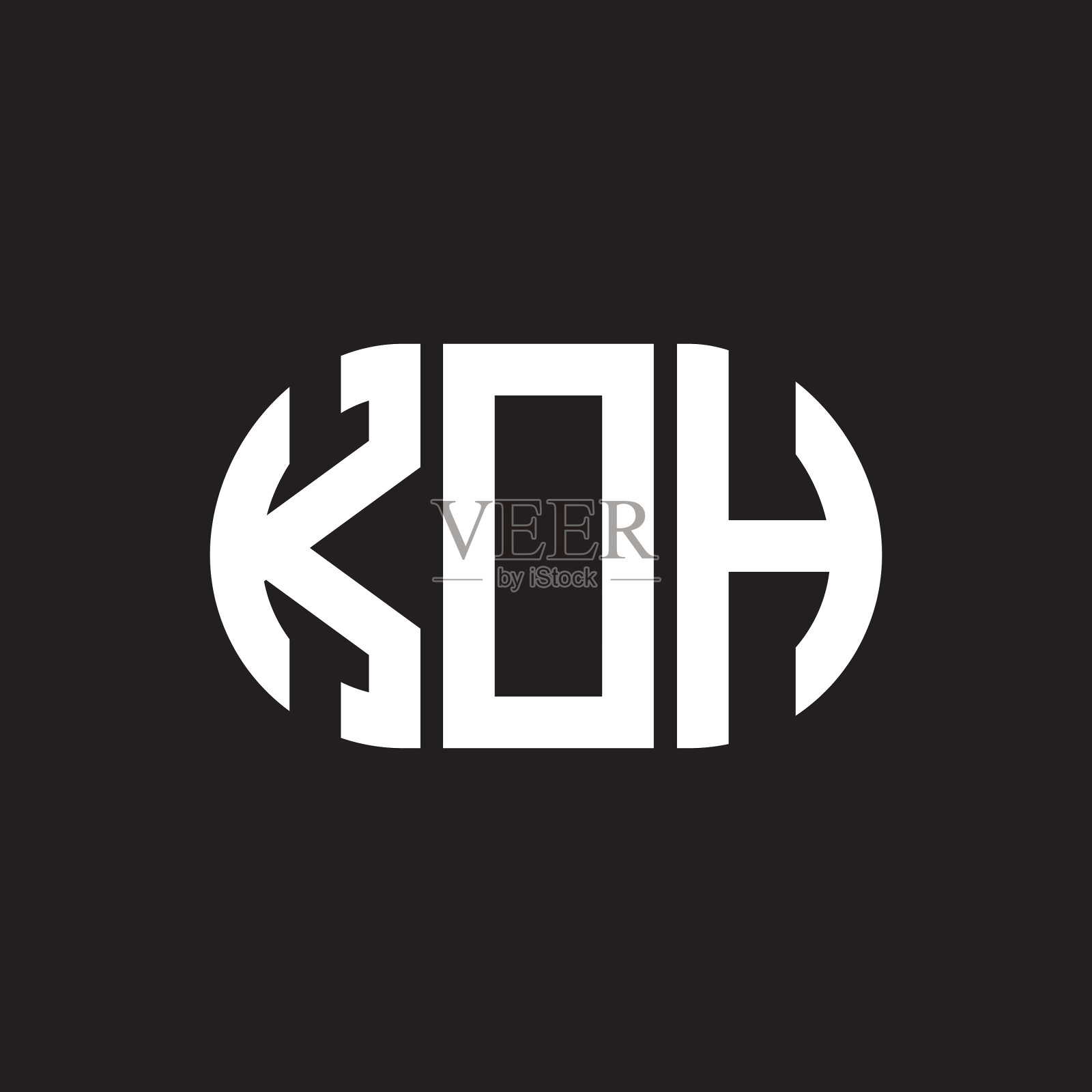 高棉字母标志设计，黑色背景高棉插画图片素材