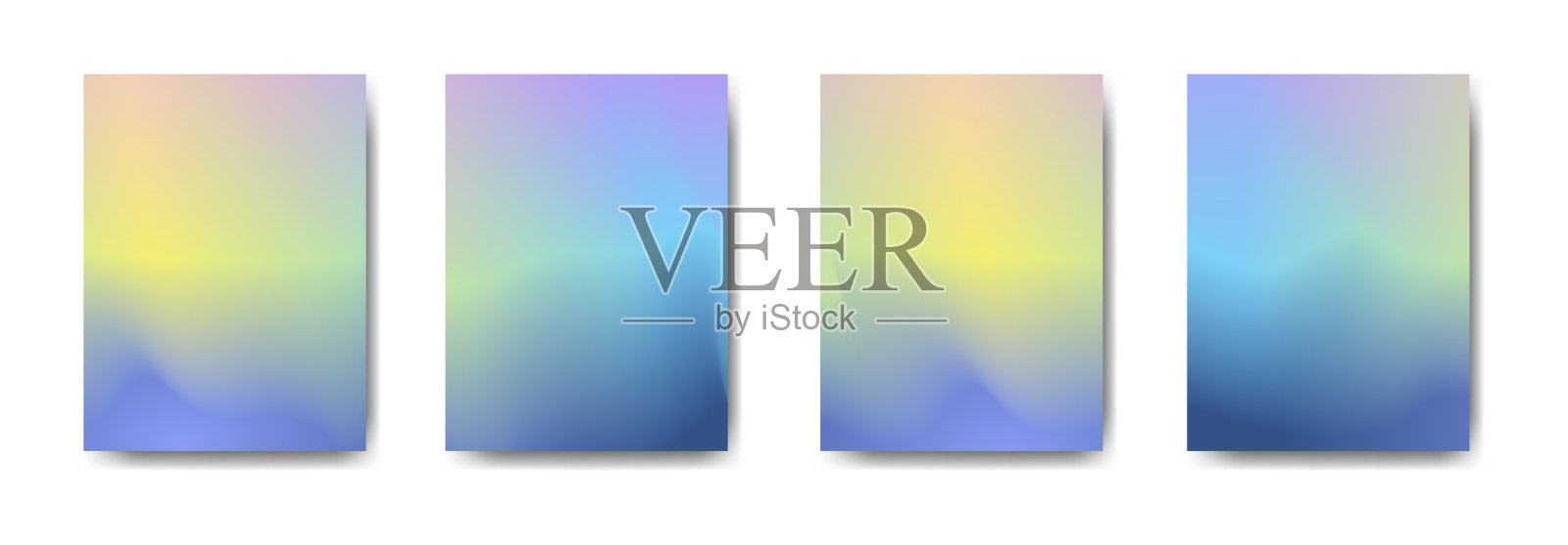 设置抽象的背景与美丽的渐变颜色，丰富多彩的背景海报传单横幅背景。垂直的旗帜。很酷的流体背景矢量插图插画图片素材