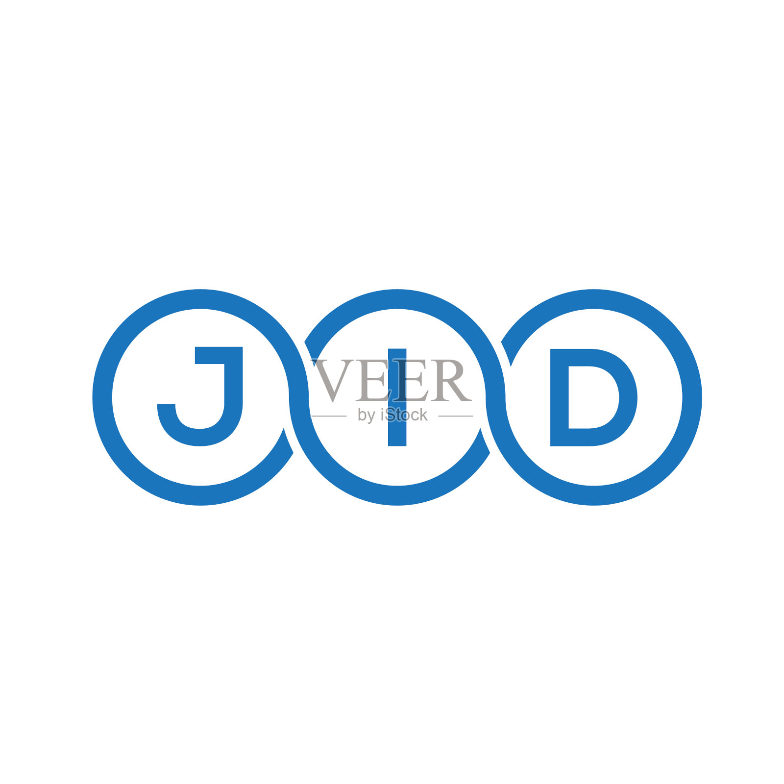 吉德字母标志设计，白底吉德插画图片素材