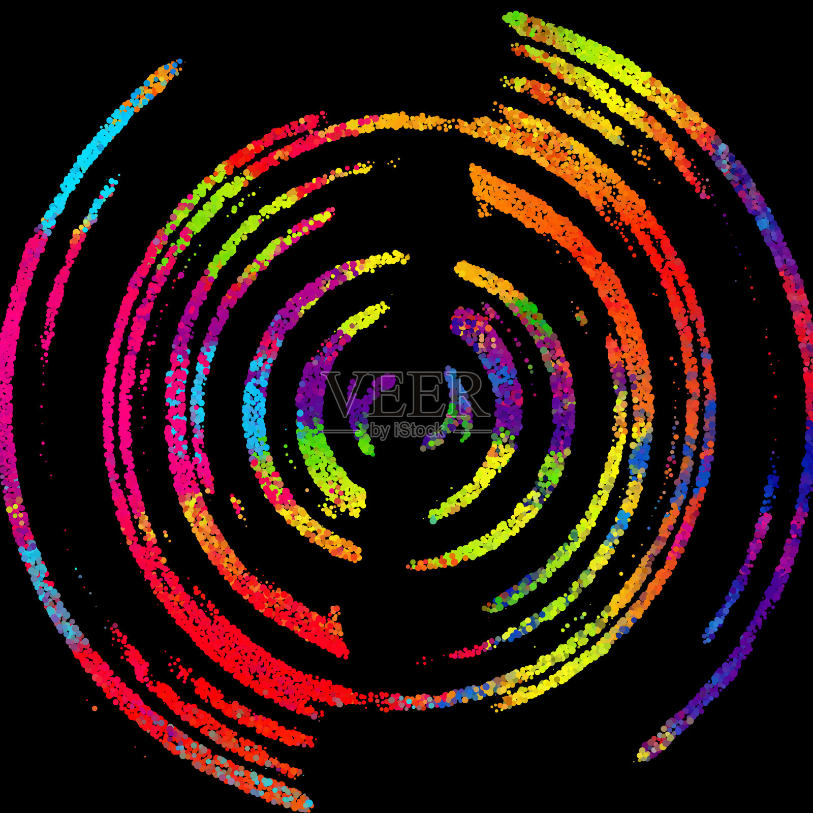 现代风格中鲜明的抽象形象插画图片素材