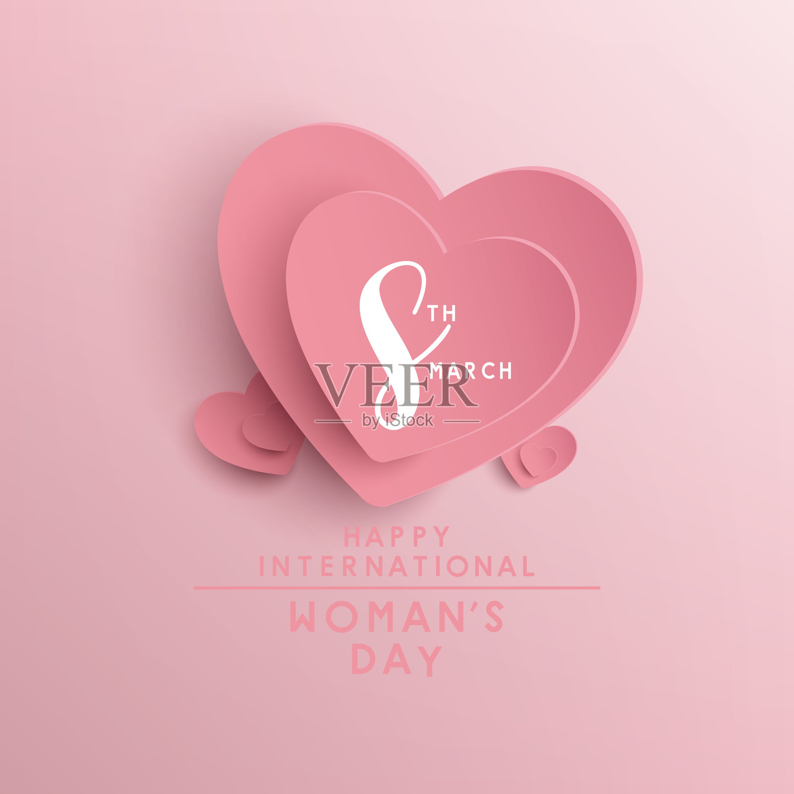 快乐的国际妇女节横幅设计插画图片素材