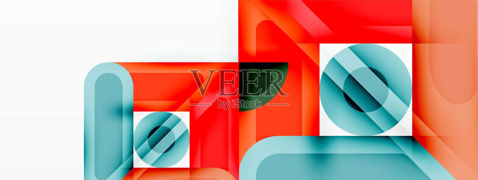 创意几何墙纸最小抽象插画图片素材