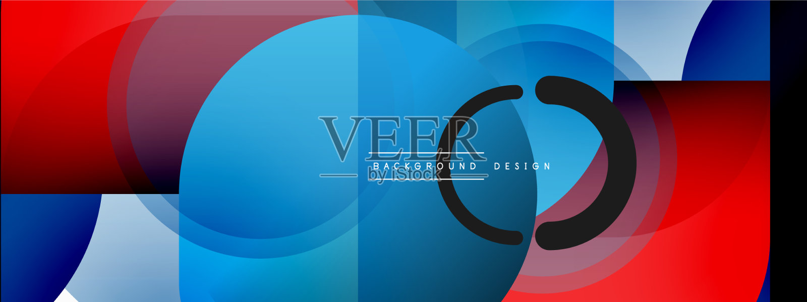 圆三角形是线条和圆的几何形状插画图片素材