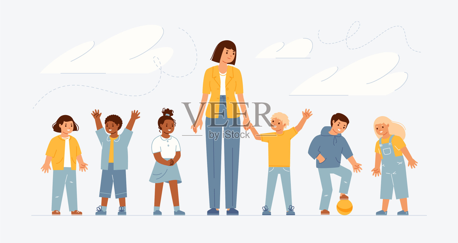 幼儿园插画图片素材