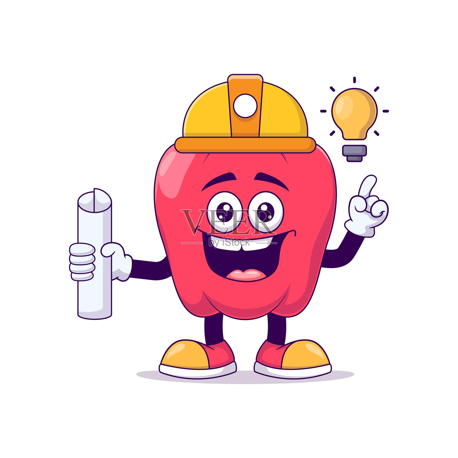 设计红灯笼椒卡通吉祥物人物设计元素图片