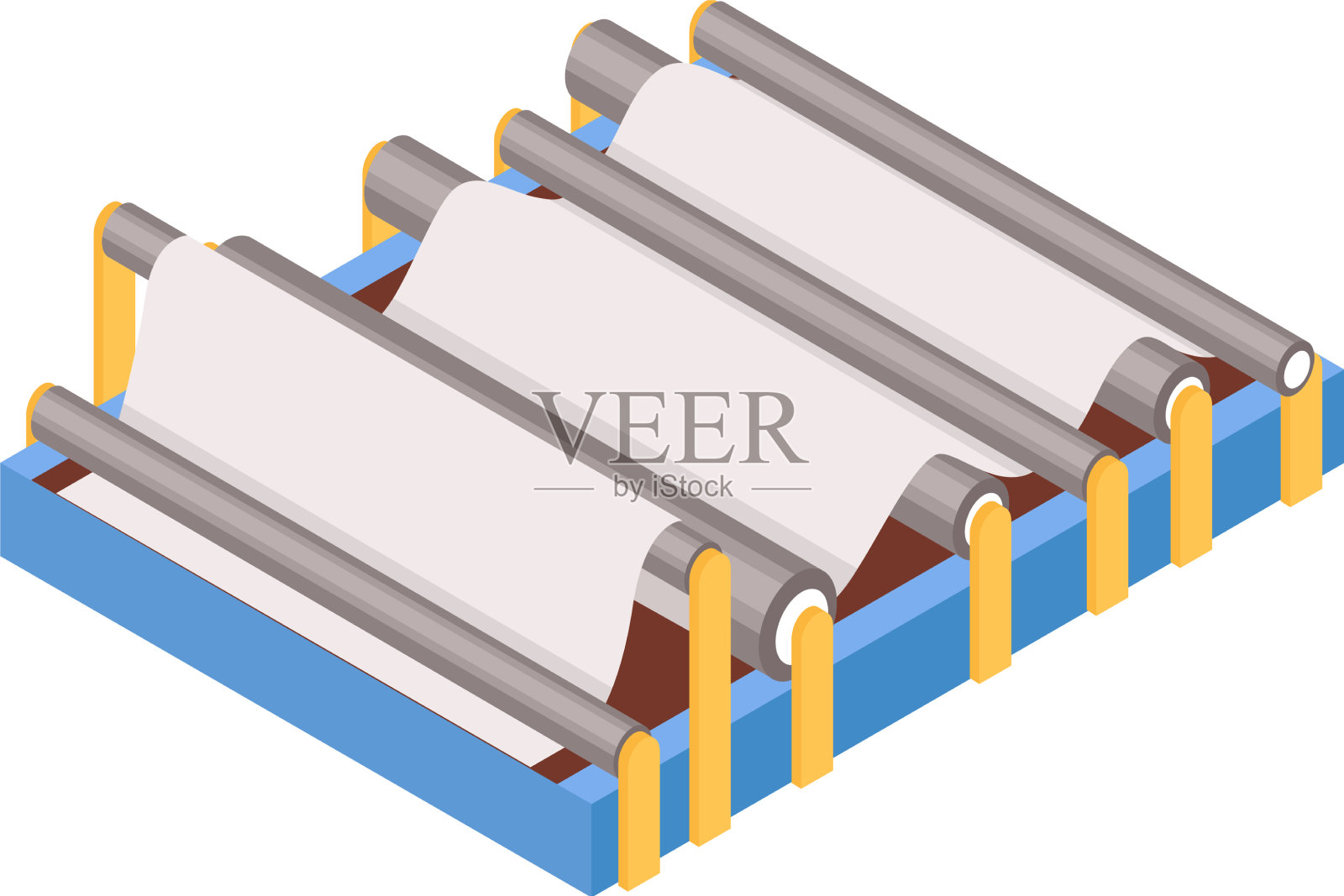 造纸设备组成设计元素图片