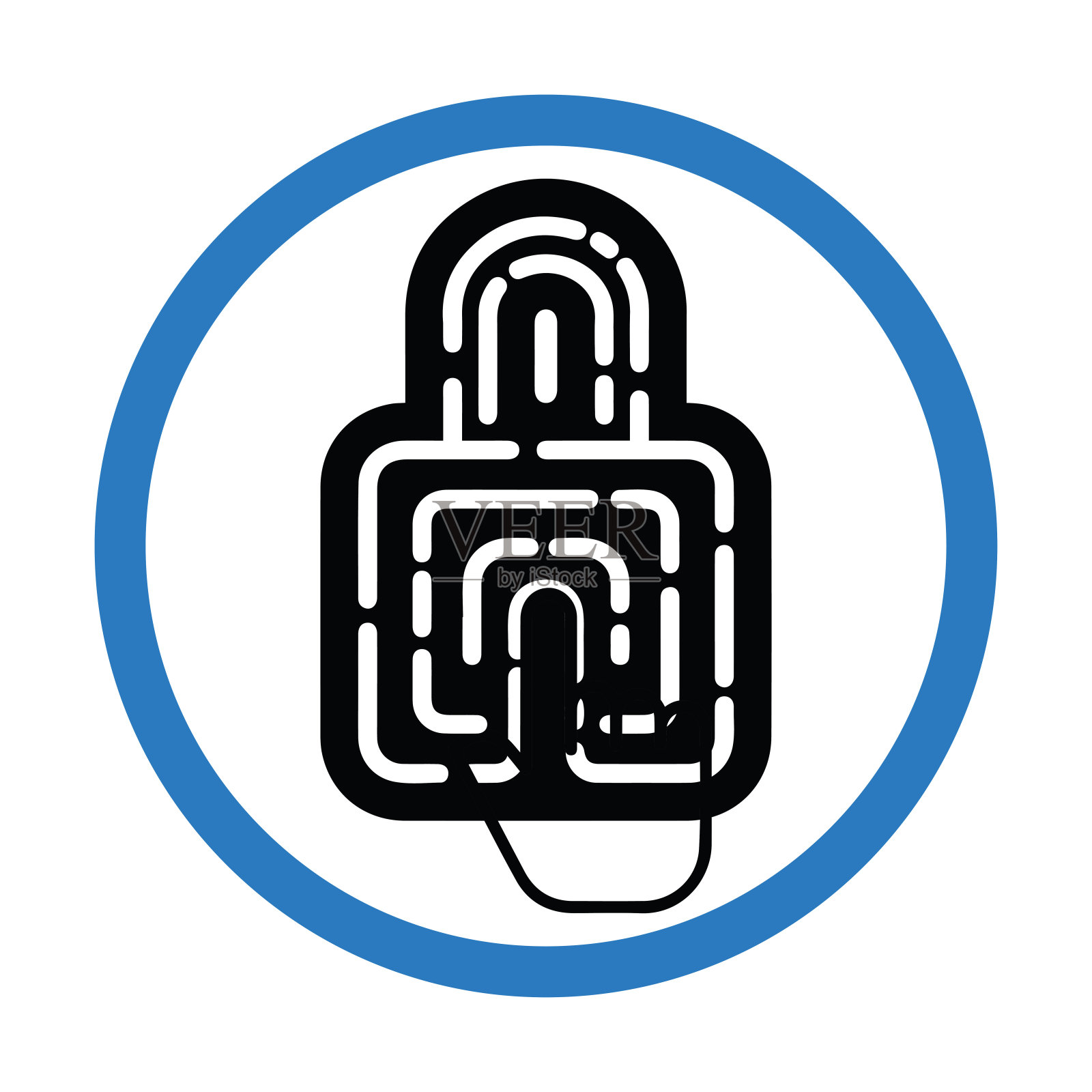 数字id挂锁或密码隐私图标图标素材