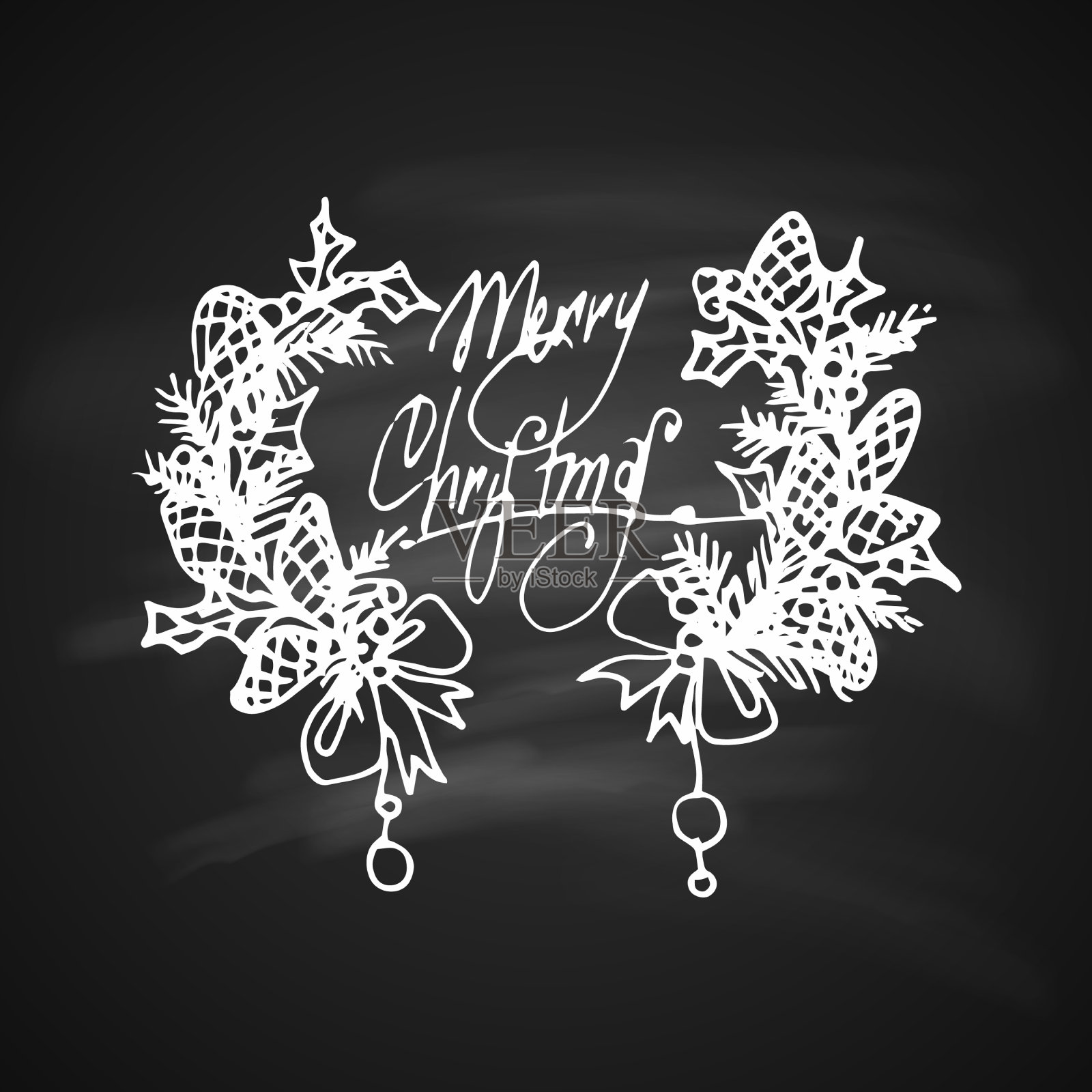 圣诞贺卡插画图片素材