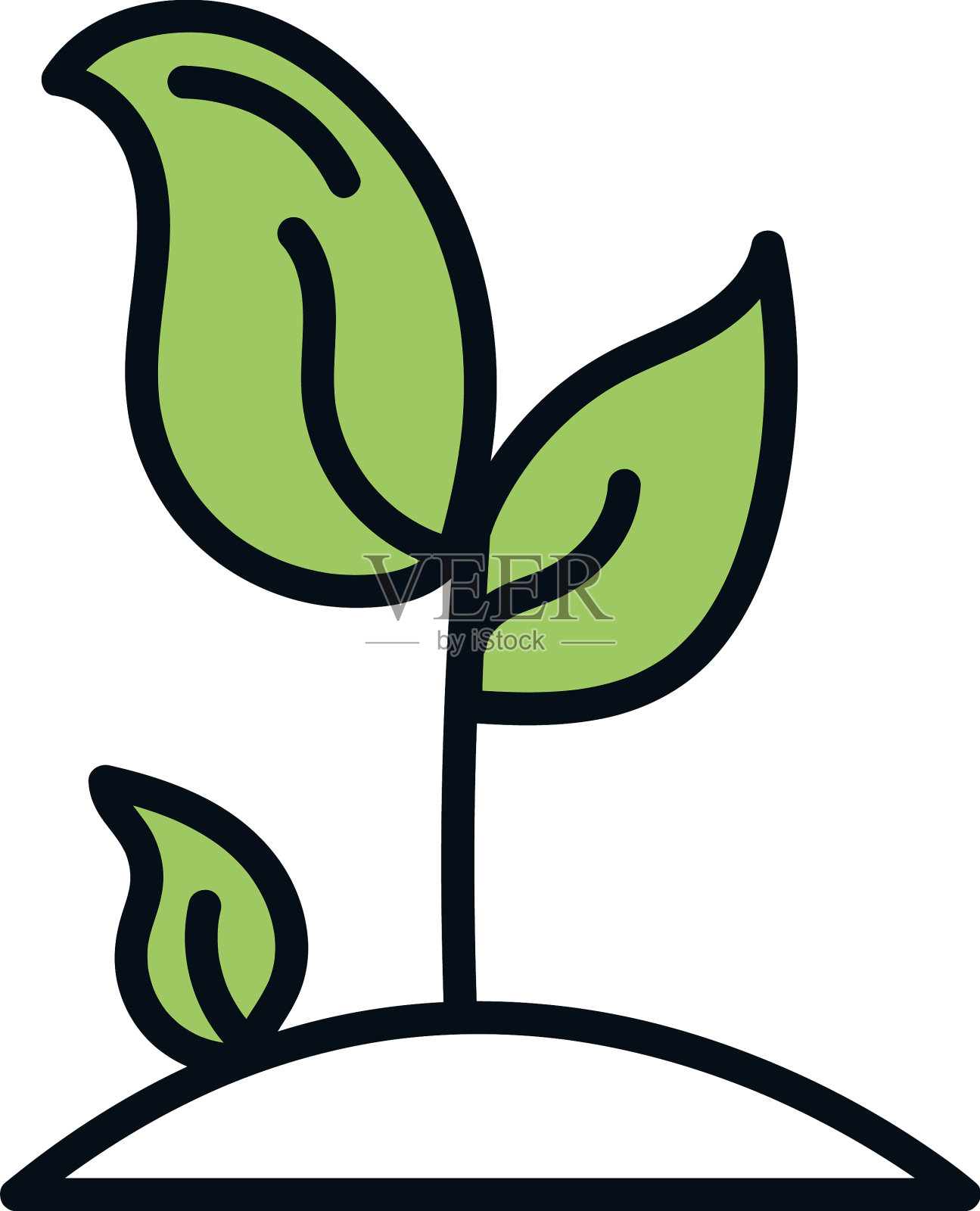 绿色植物自然设计元素图片