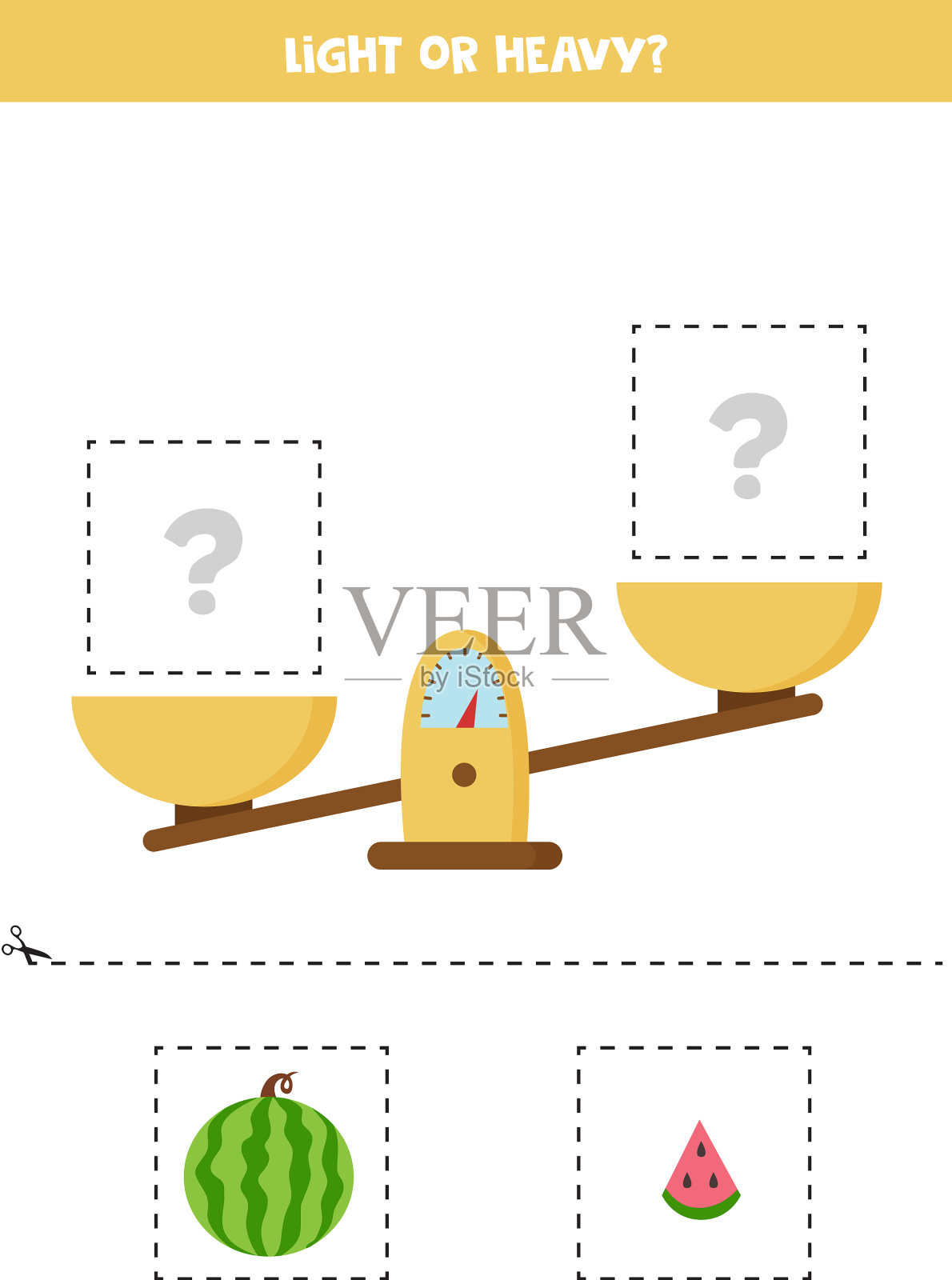 轻、重或等切图片下面和胶水插画图片素材